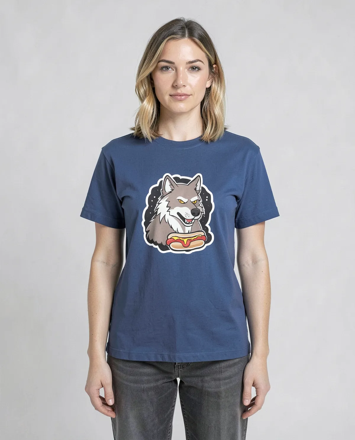 T-Shirt Blu – Vestibilità Moderna Cotone Organico 0