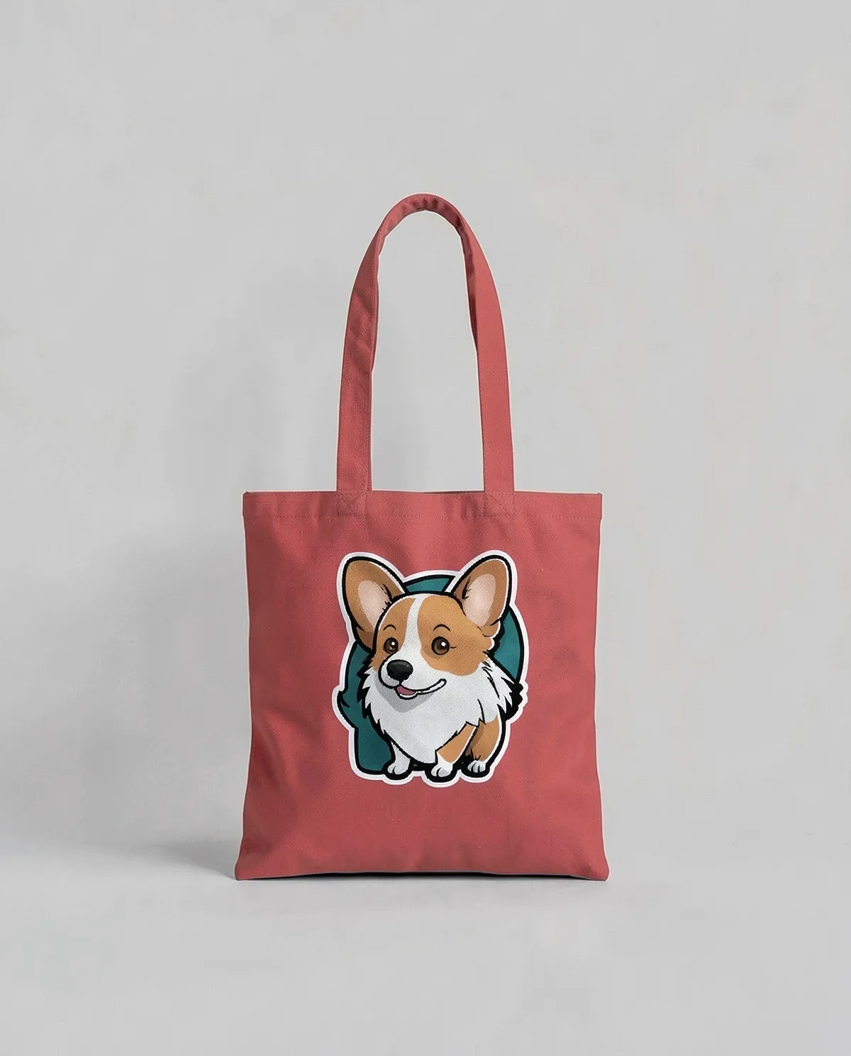Premium Cotton Tote Bag con Manici Lunghi 0