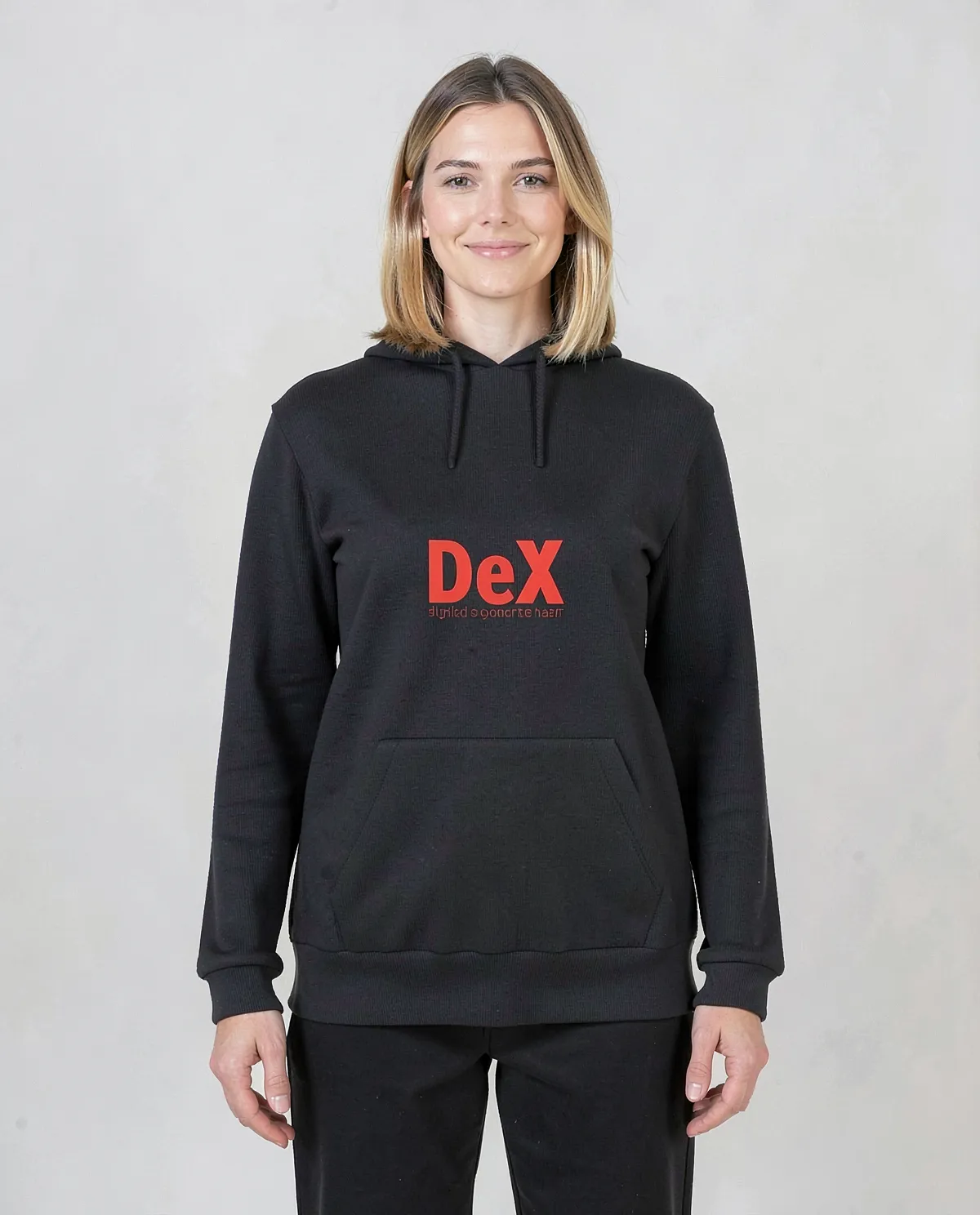 Felpa personalizzabile 100% cotone Nero