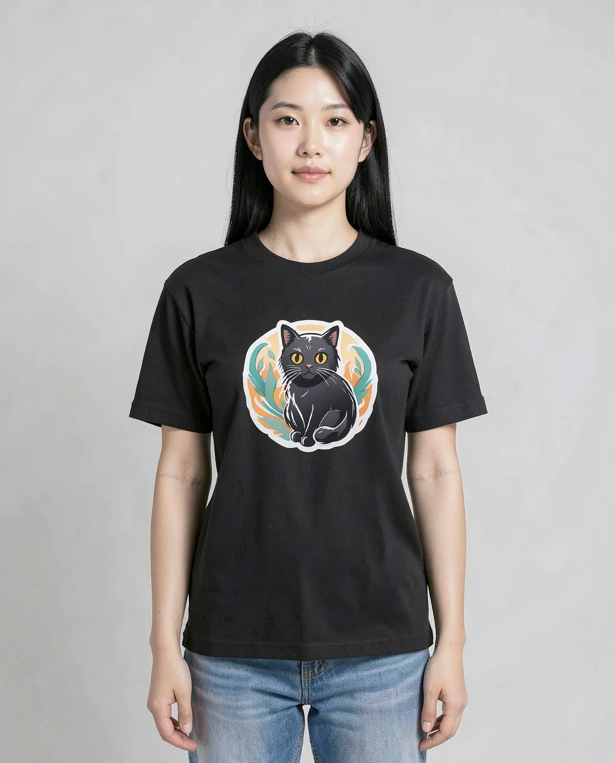 T-shirt personalizzabile 100% Cotone Unisex Nero