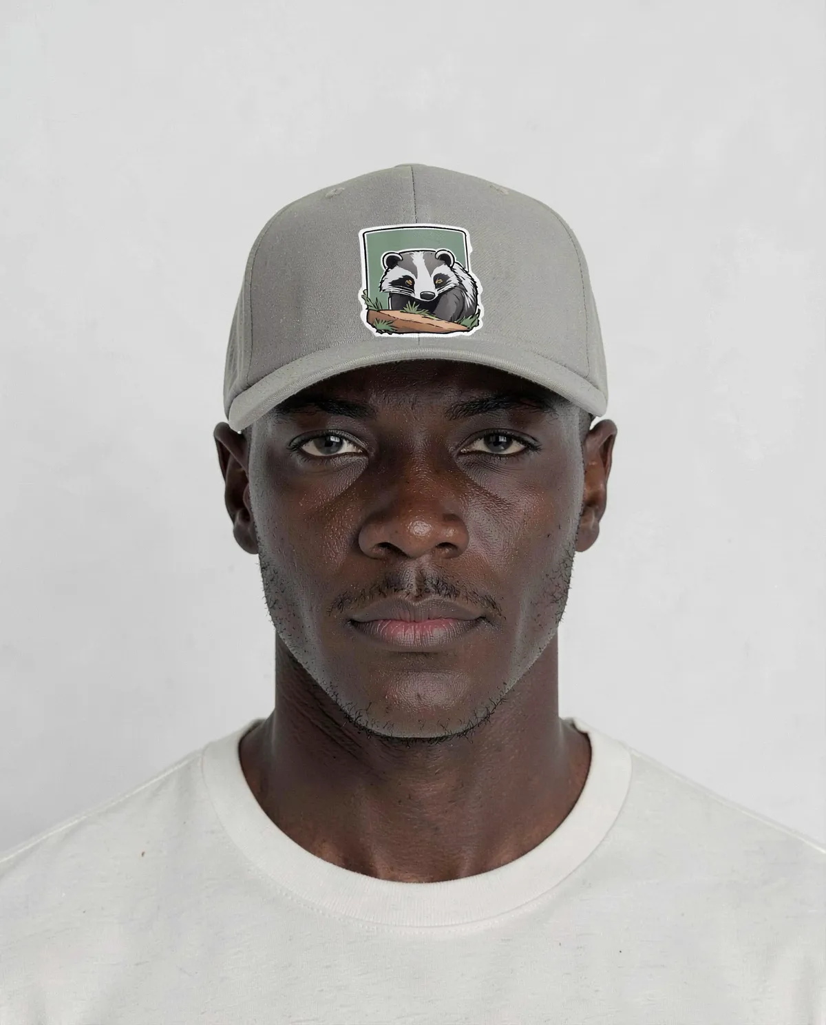 Cappellino Grigio con chiusura a velcro 0