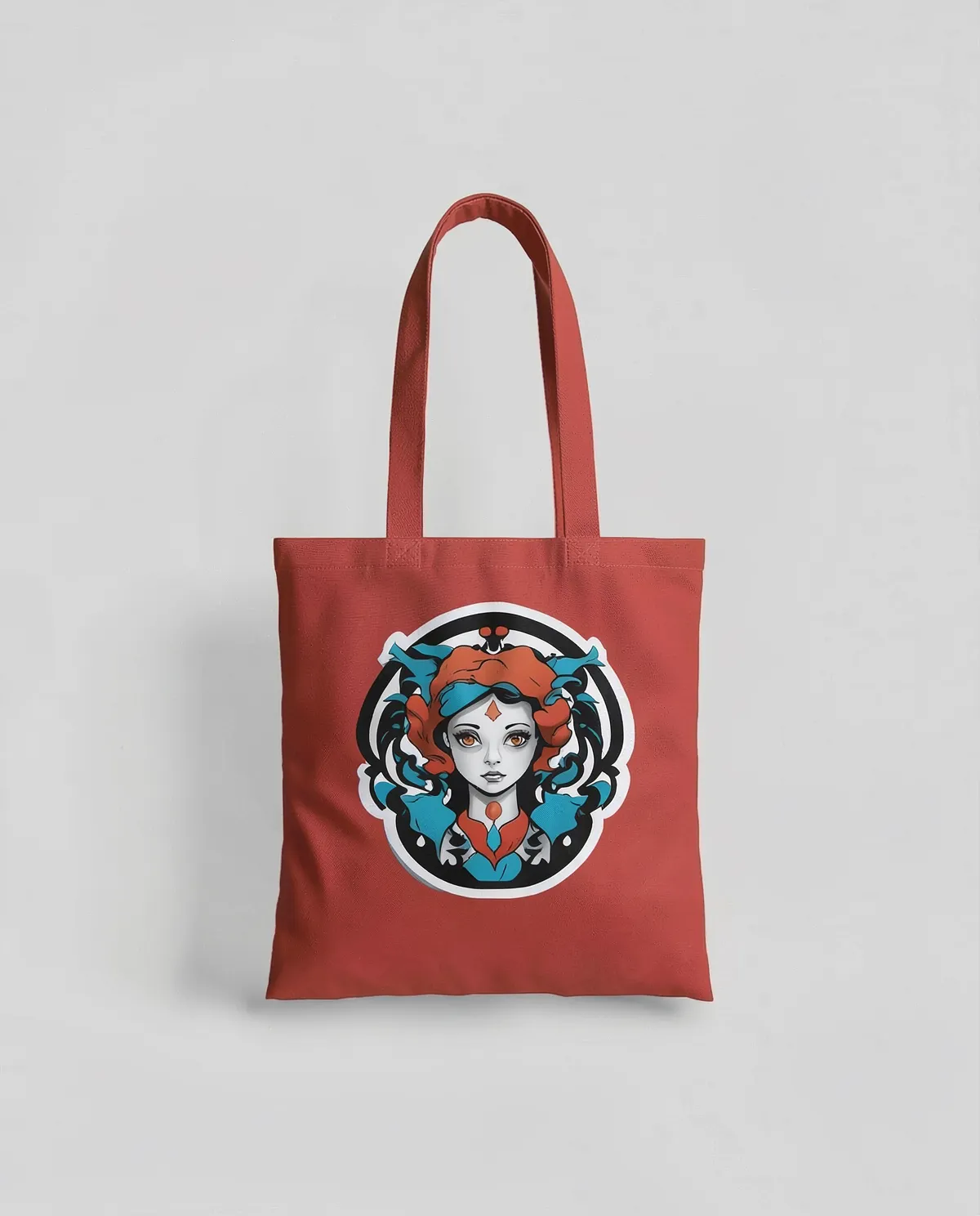 Pratico Tote Bag in Cotone con superficie di stampa liscia 0