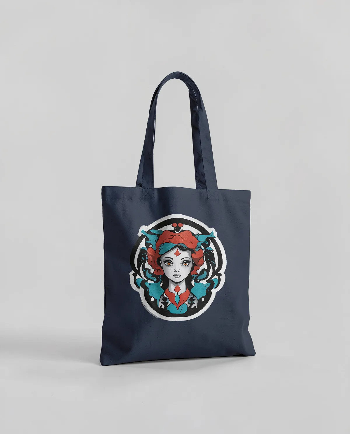 Premium Cotton Tote Bag con manici da 67 cm