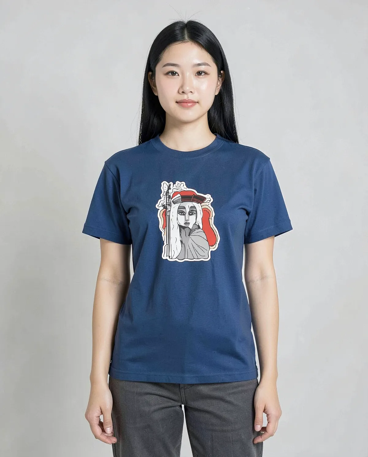 T-shirt personalizzabile 100% Cotone Unisex Blu