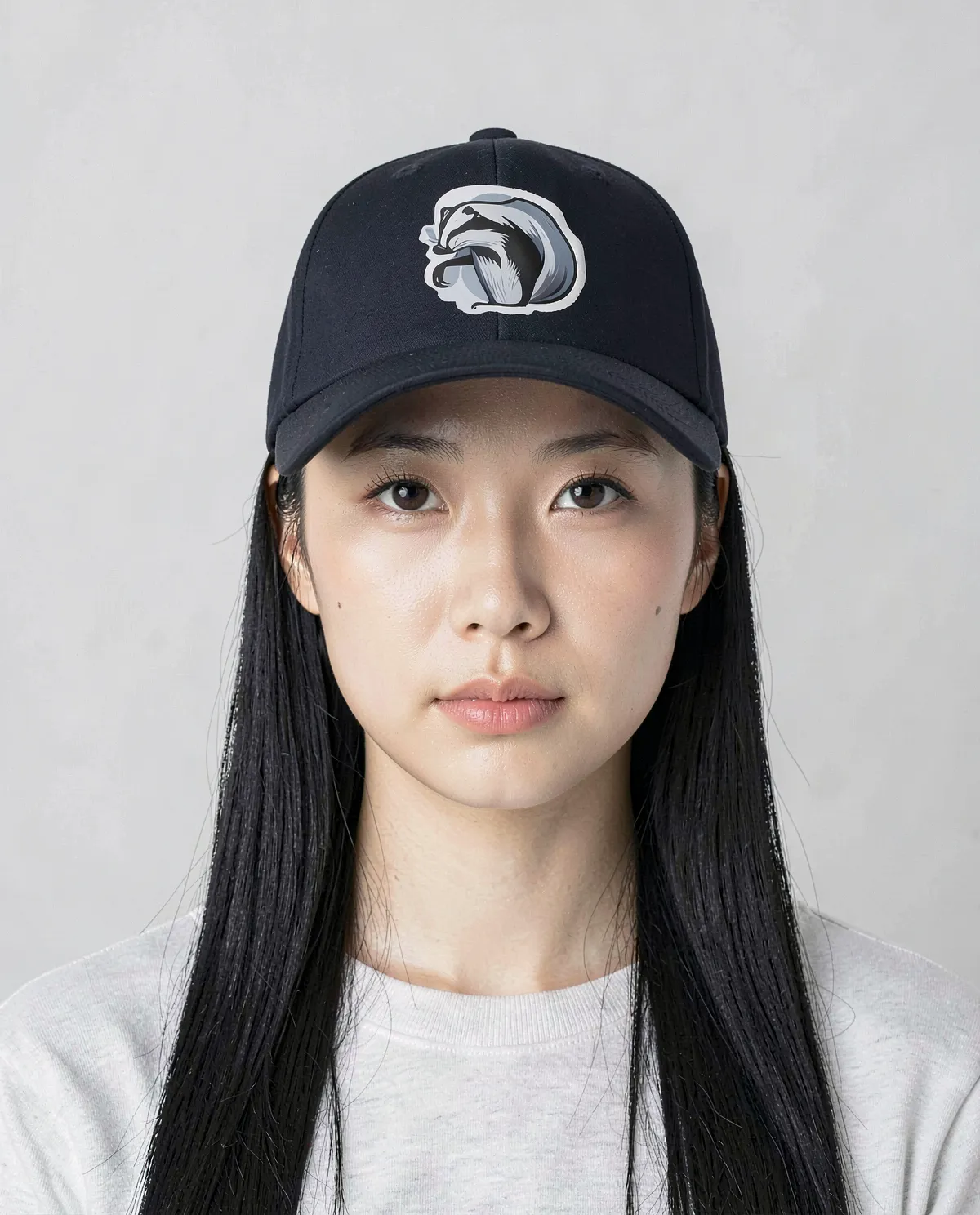 Cappellino di cotone navy con chiusura a velcro regolabile 0