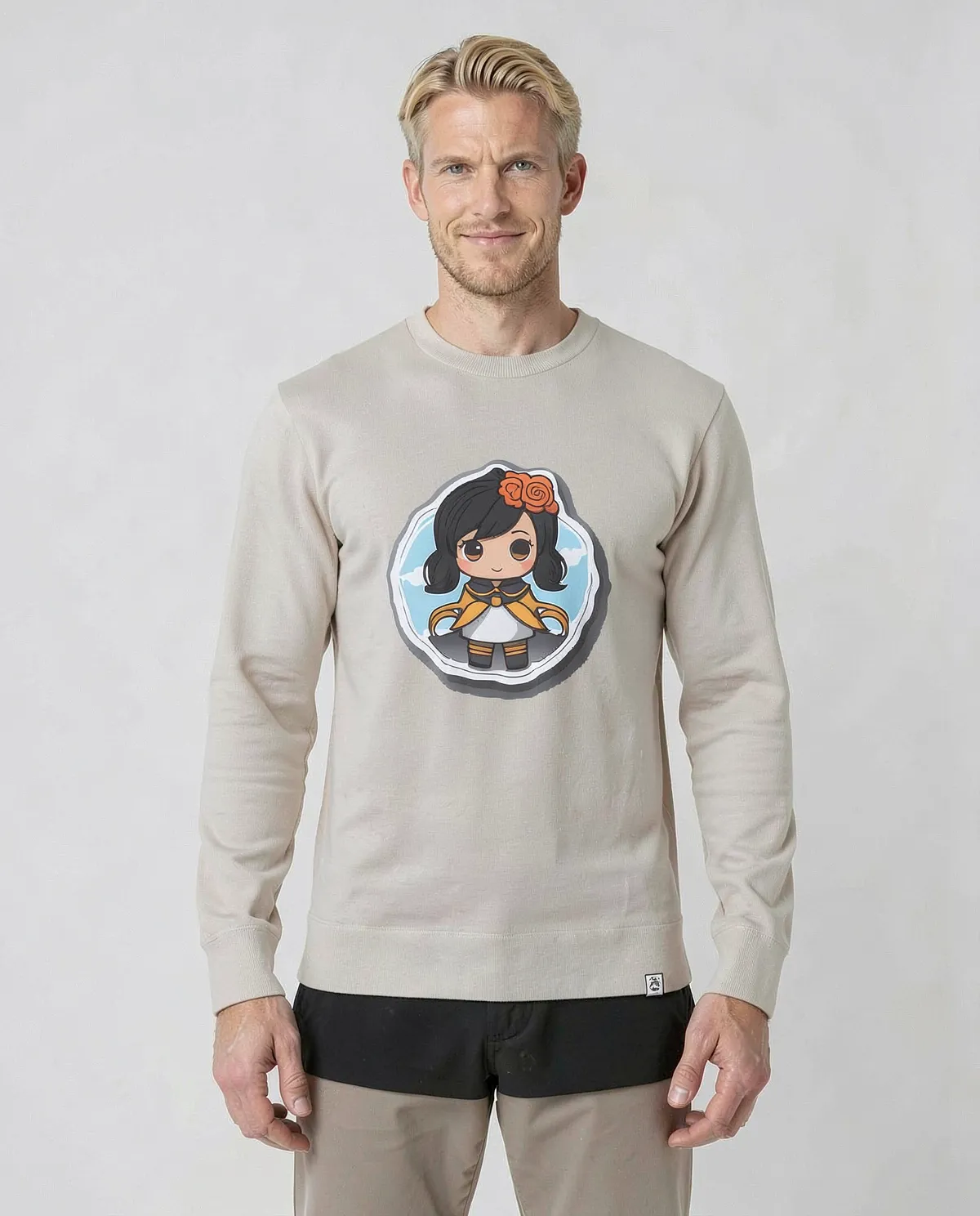Felpe Unisex in Crema Modern Fit