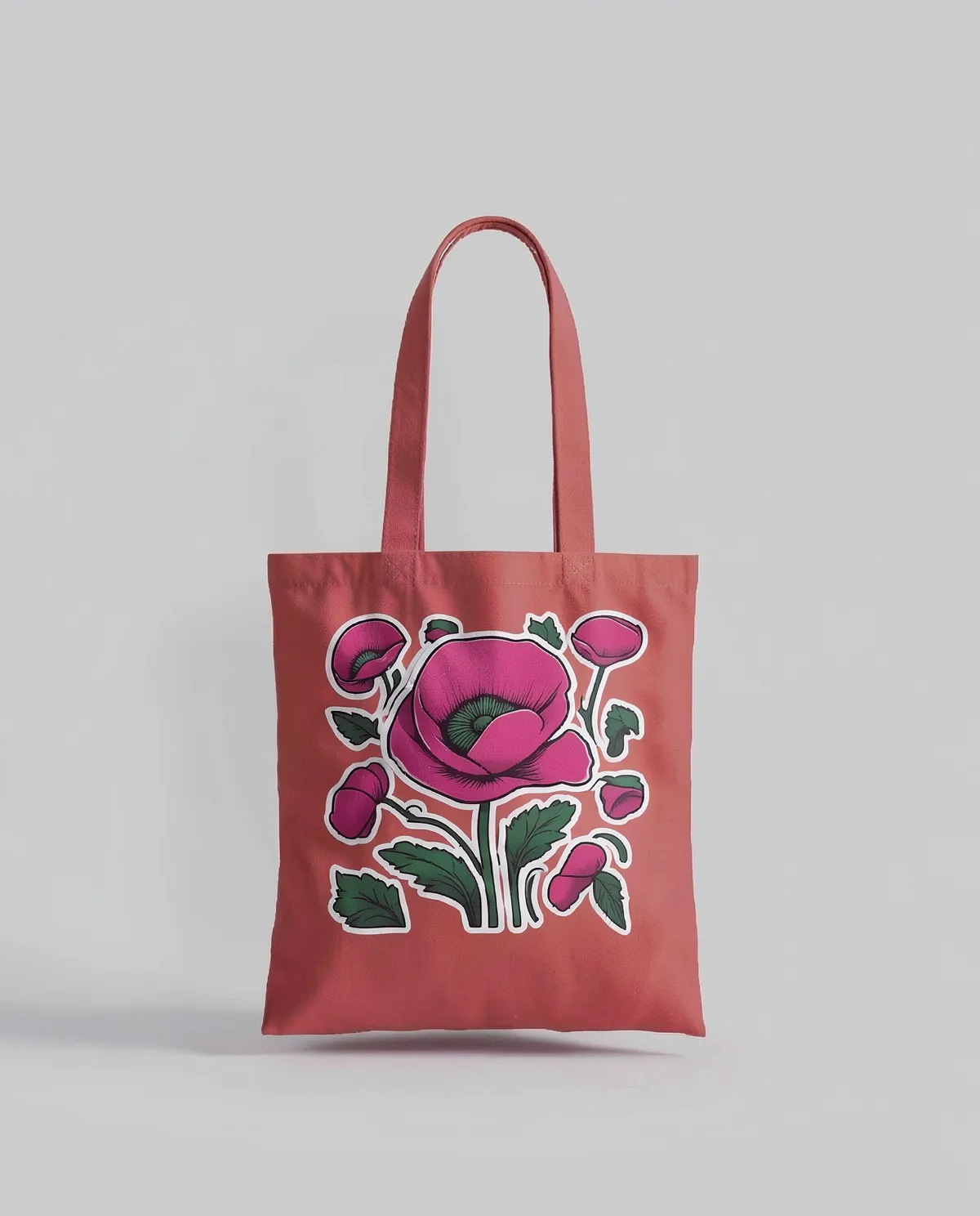 Cotone resistente Tote Bag con superficie di stampa liscia 0