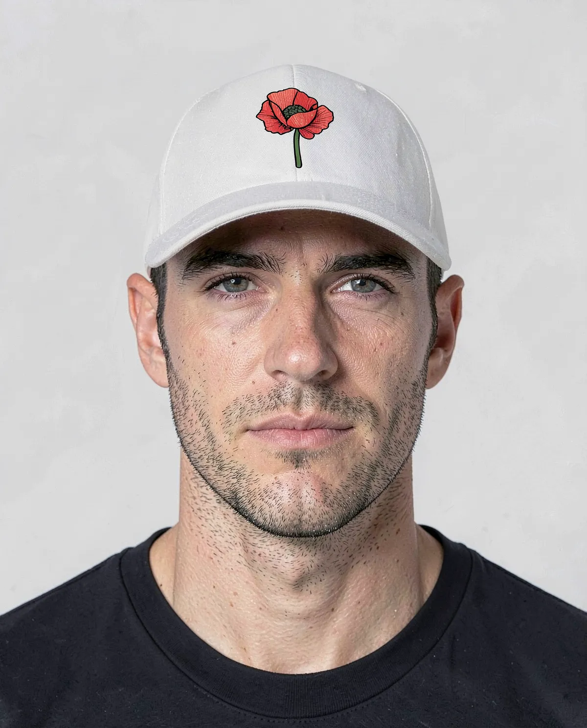 Cappellino di Cotone Bianco con chiusura a velcro 0