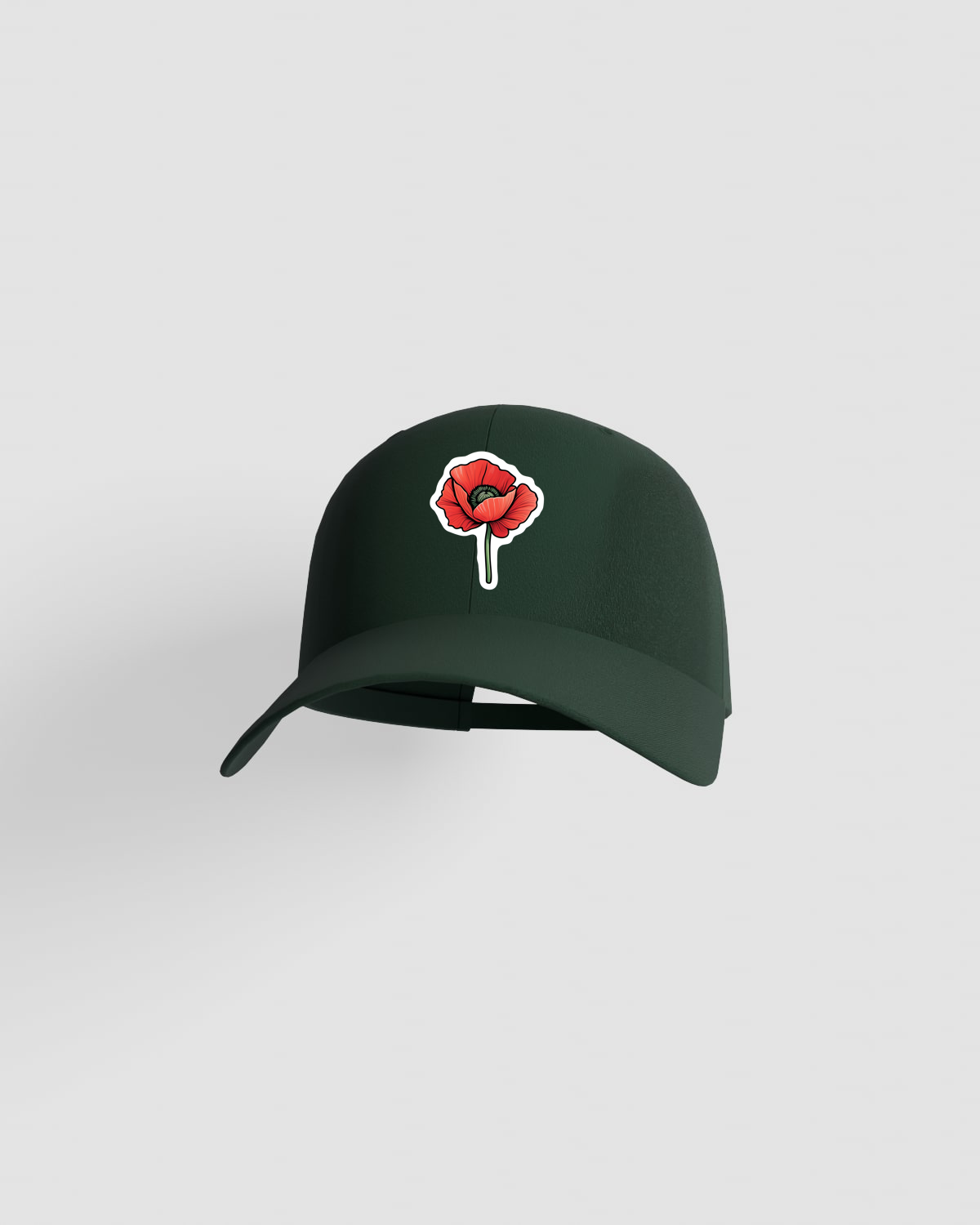 Cappellino verde a 5 pannelli con chiusura a velcro 59
