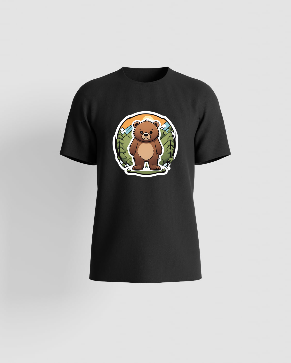 T‑shirt nera con logo personalizzato 59