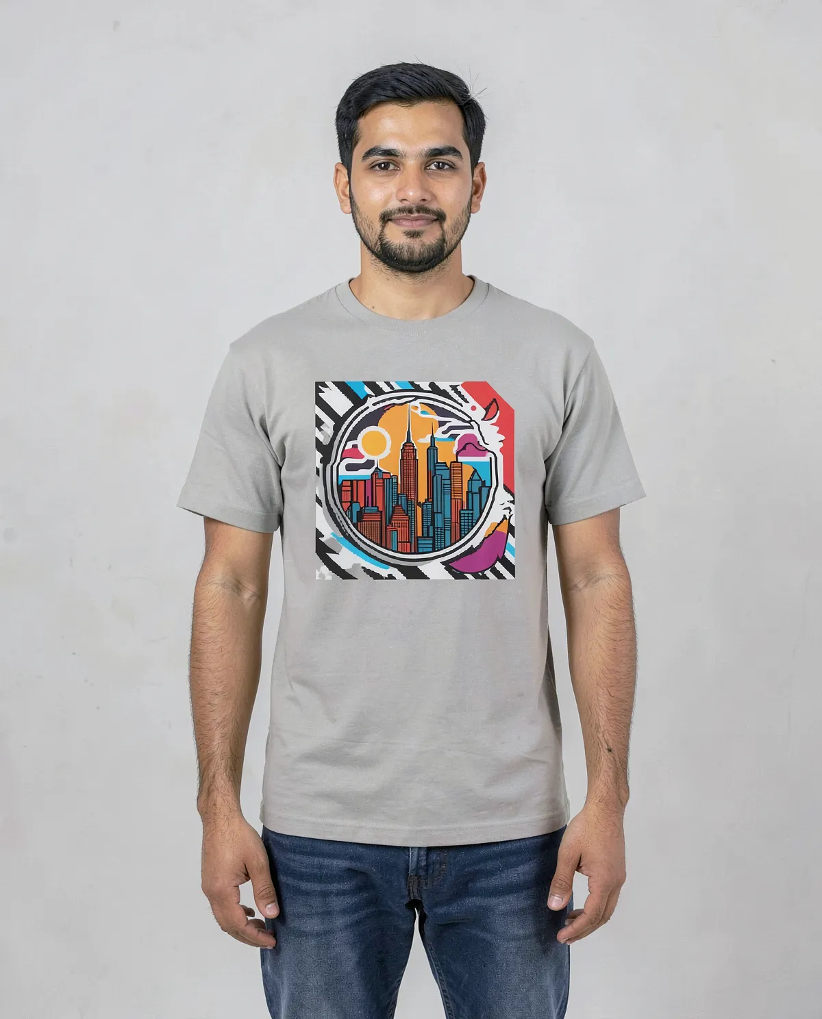 Maglietta grigia – Abbigliamento quotidiano classico