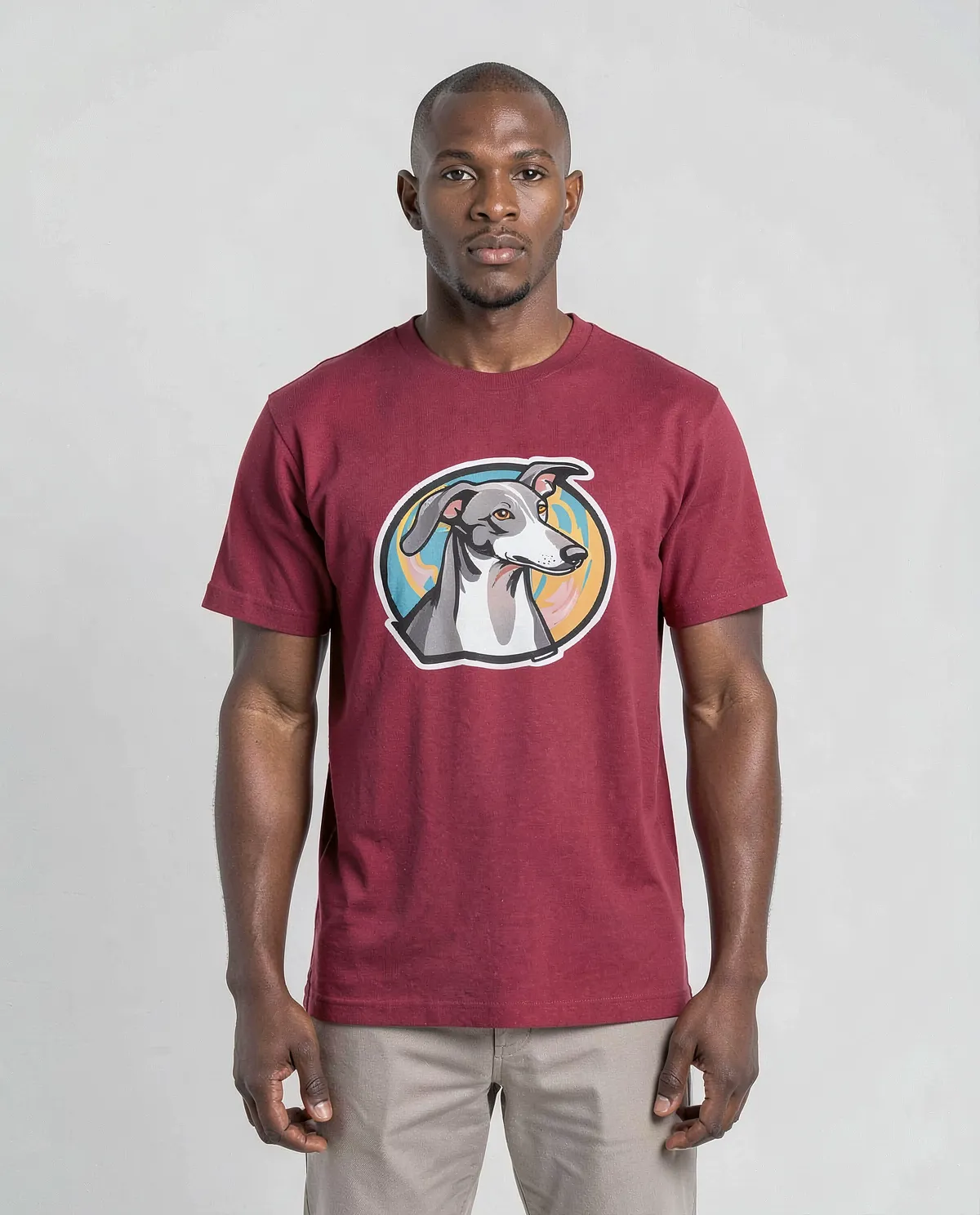 T-Shirt rossa – Cotone organico, Taglio moderno 0
