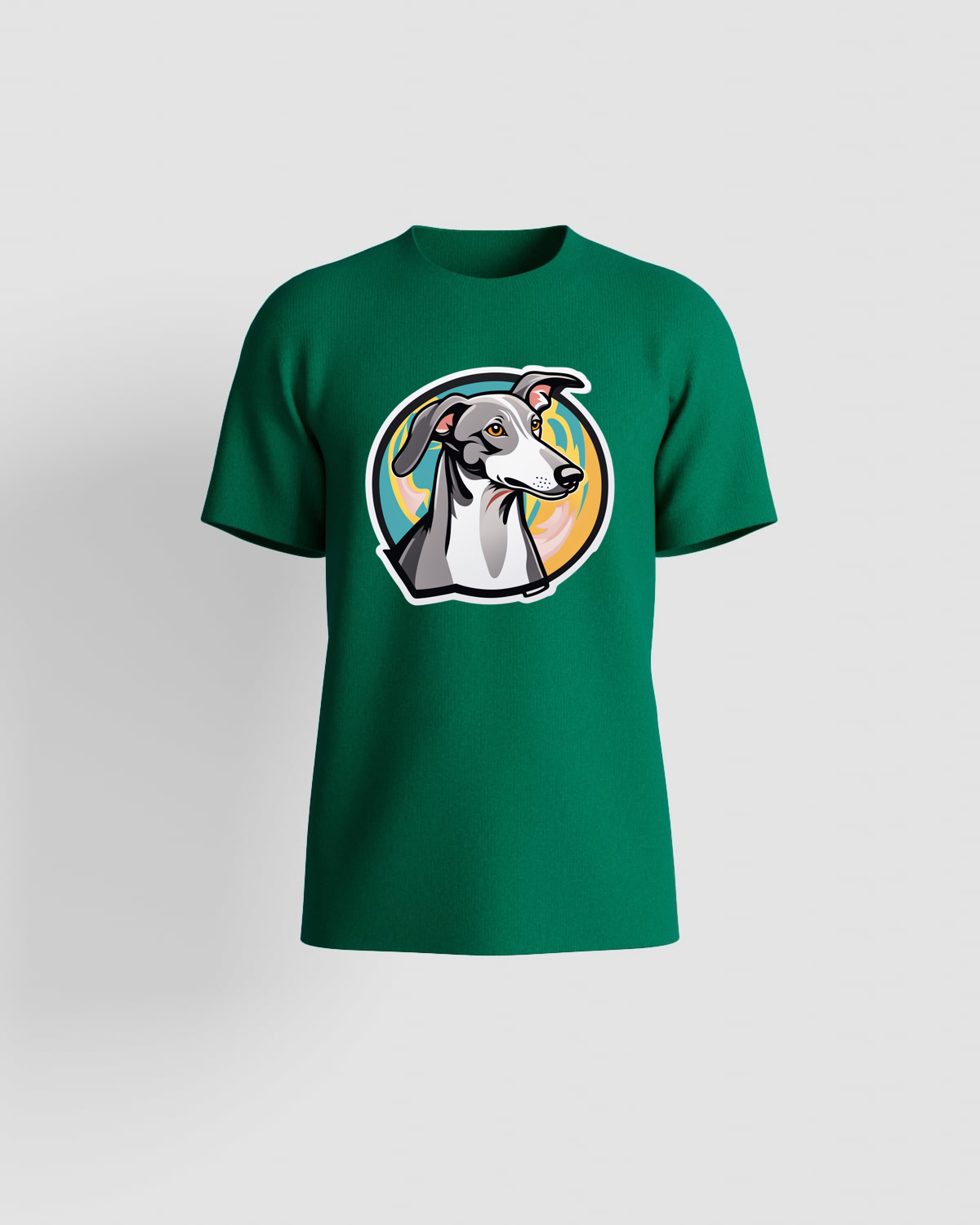 T‑shirt verde con stampa grafica audace 59
