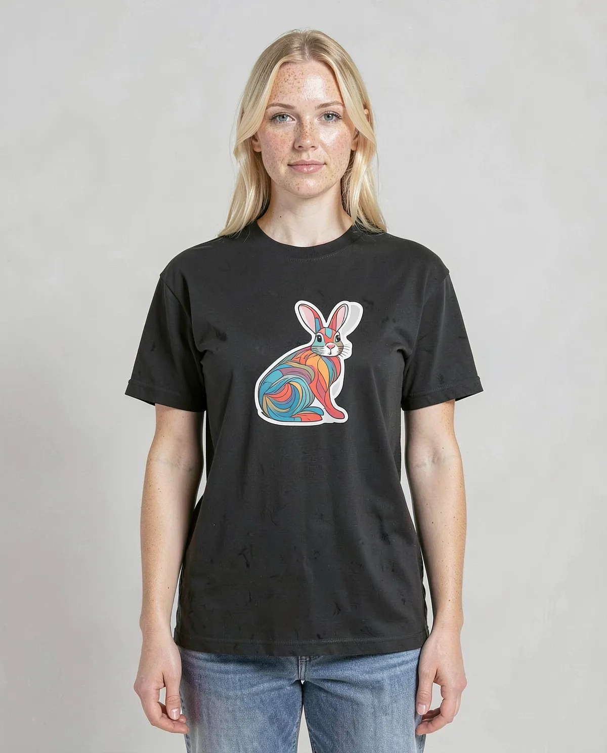 T-Shirt Nera – Cotone organico eco‑sostenibile, Taglio moderno