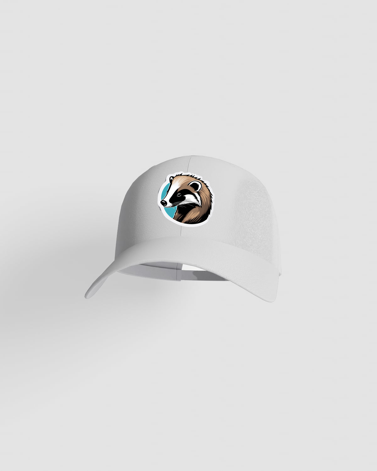Cappellino di cotone bianco con chiusura a velcro 59