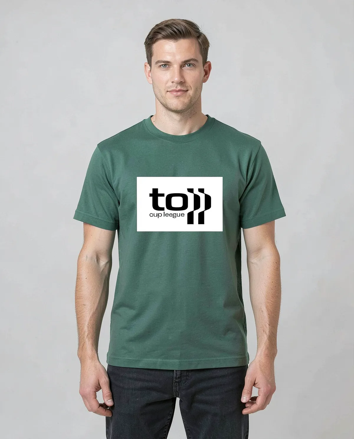 T-Shirt verde con tessuto eco‑sostenibile 0