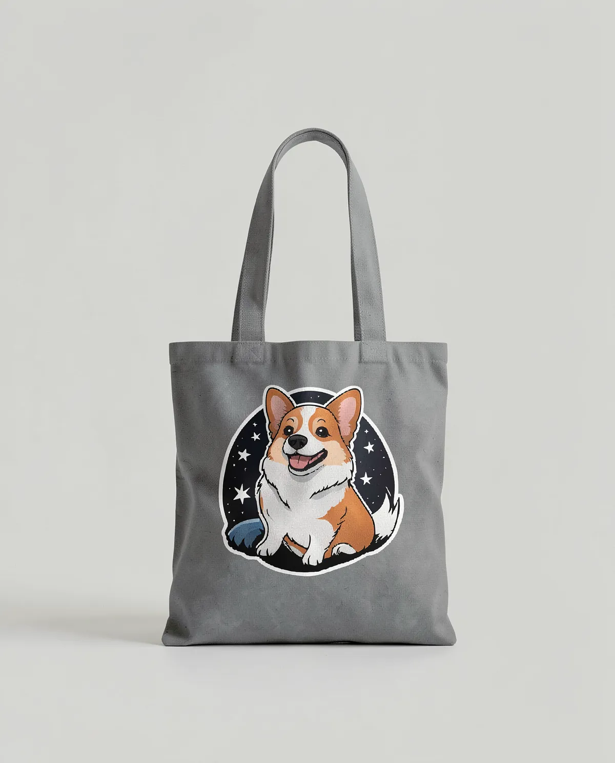 Tote Bag premium a manici lunghi, personalizzabile, di cotone 0