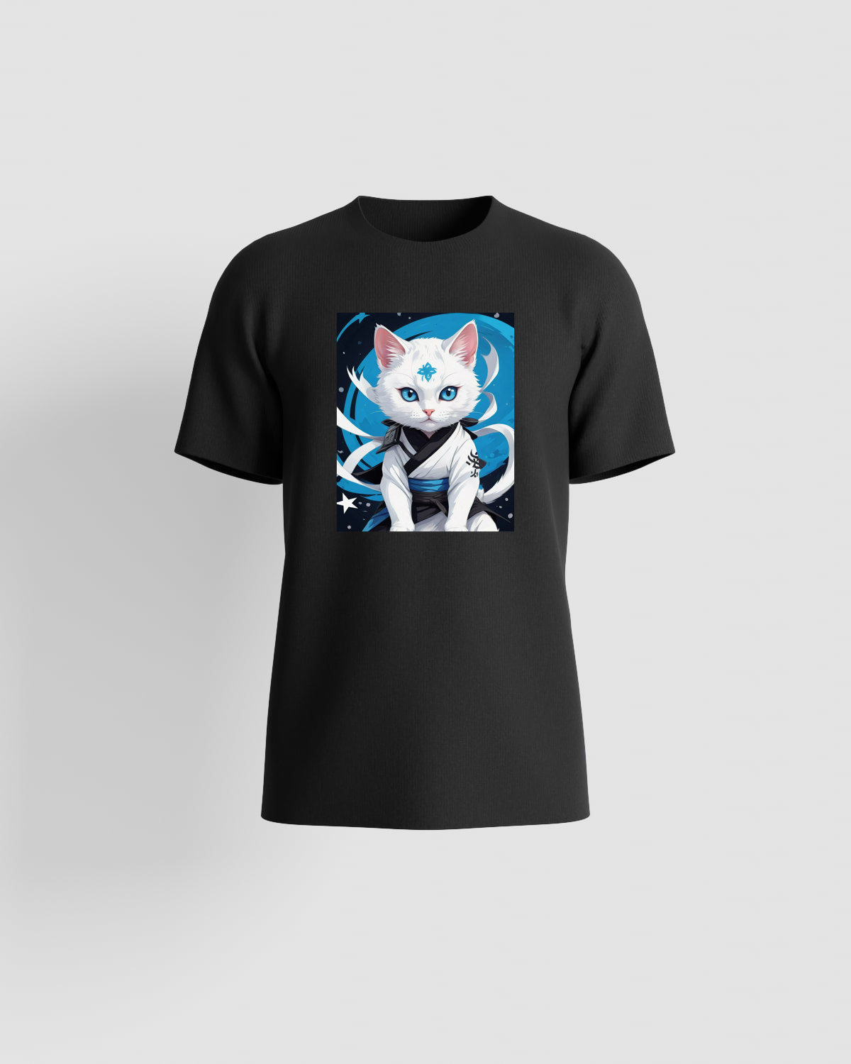 T-shirt nera con stampa grafica audace 59