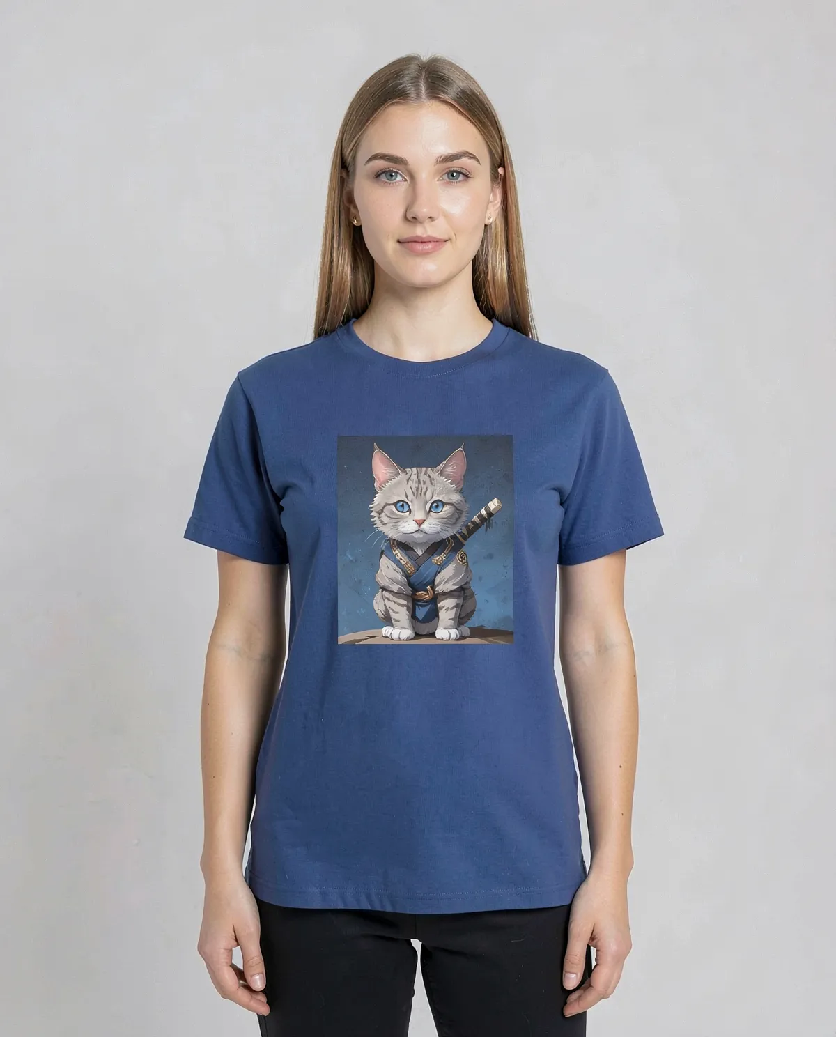 Blu T-Shirt Stampa Personalizzata Unica 0