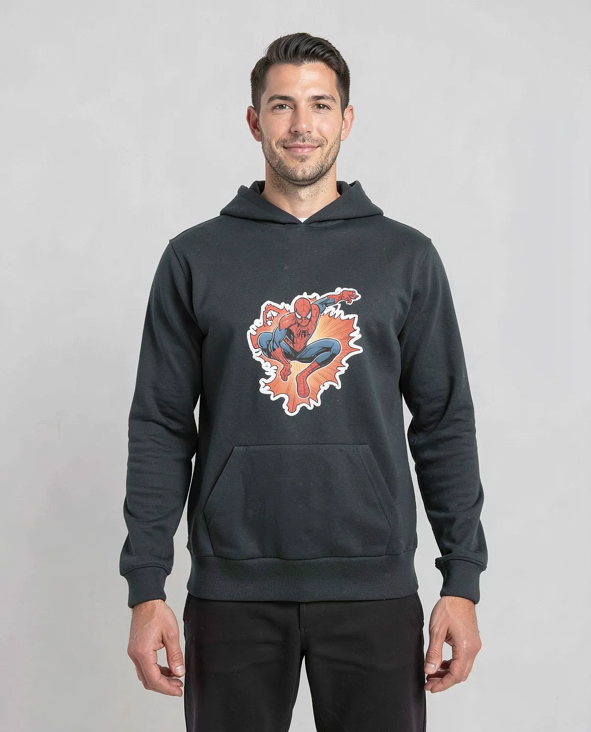 Felpe di cotone organico nero – Comfort Eco‑Sostenibile