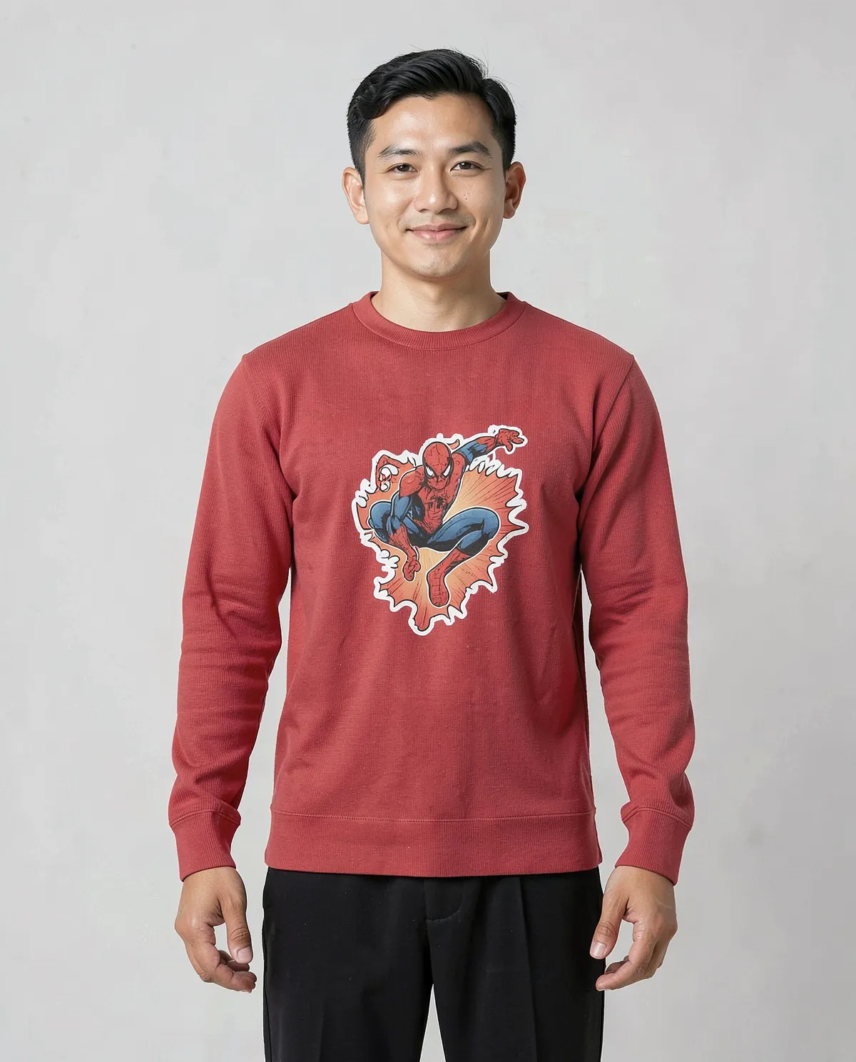 Felpe Unisex Rosso – 100% Cotone, Superficie di stampa resistente
