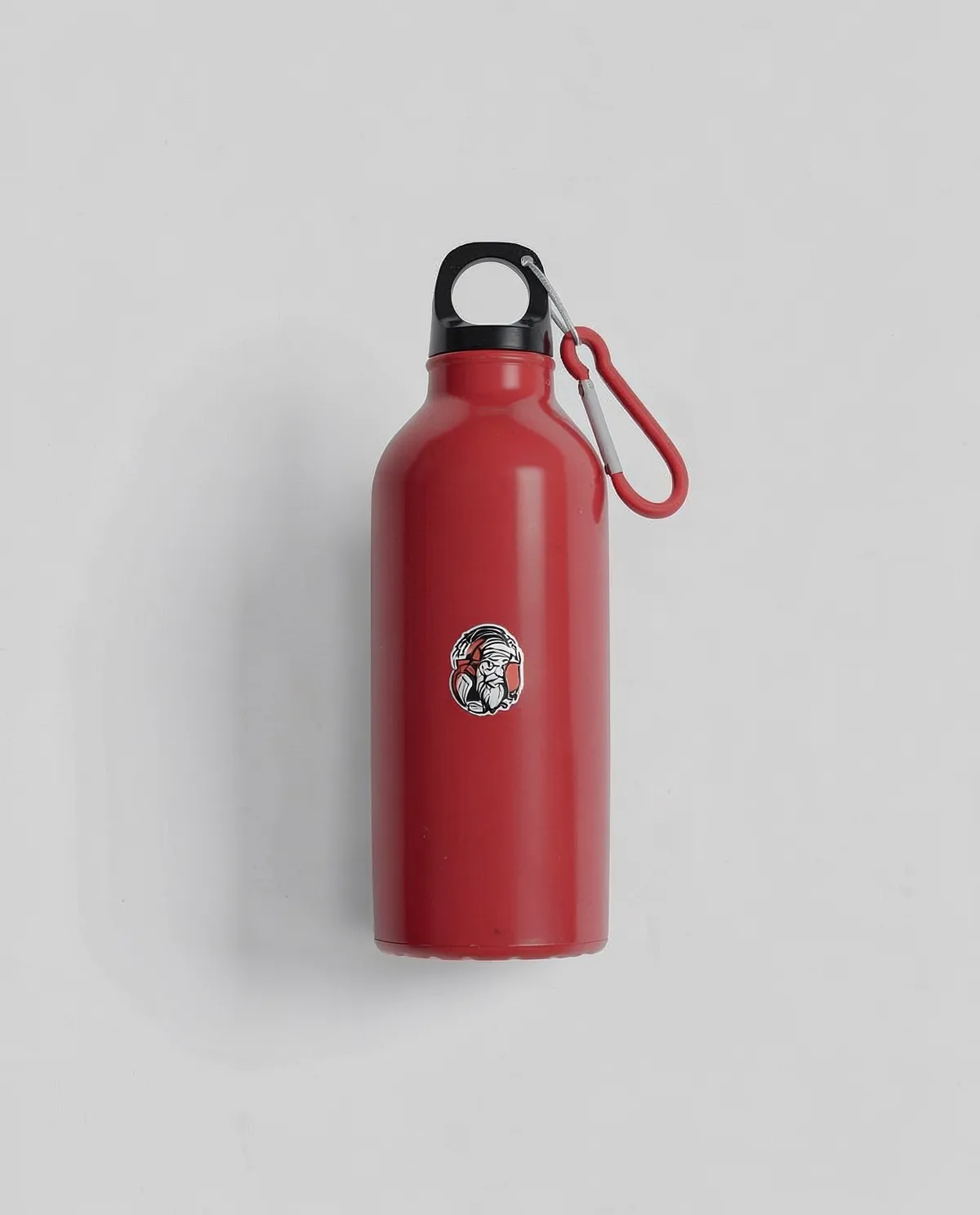 Borraccia in aluminuo riciclato con clip a carabina 0