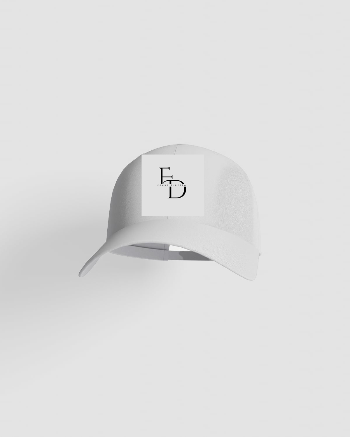 Cappellino di cotone bianco con chiusura a velcro 59