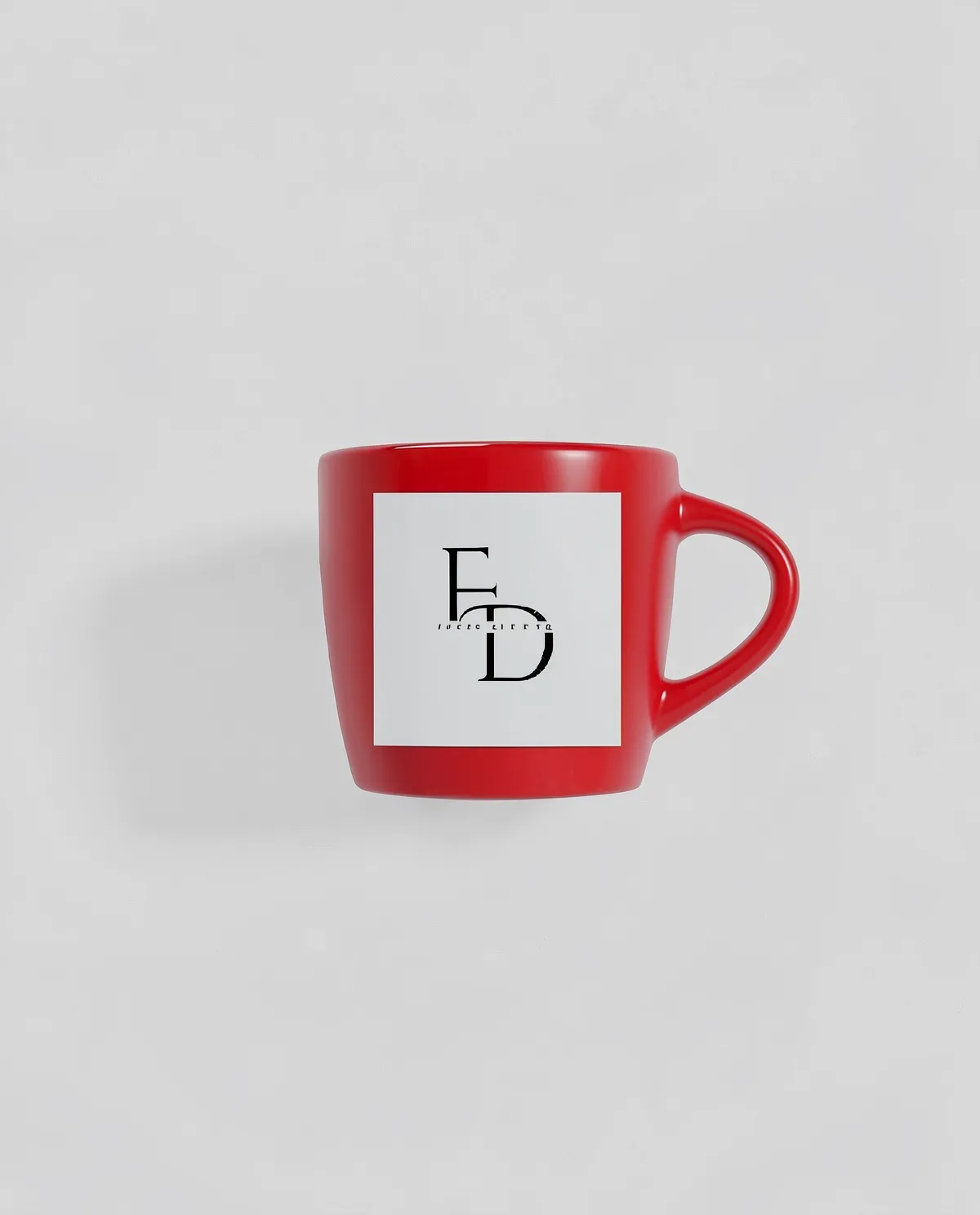 Tazza in ceramica con esterno opaco bianco e interno lucido 0