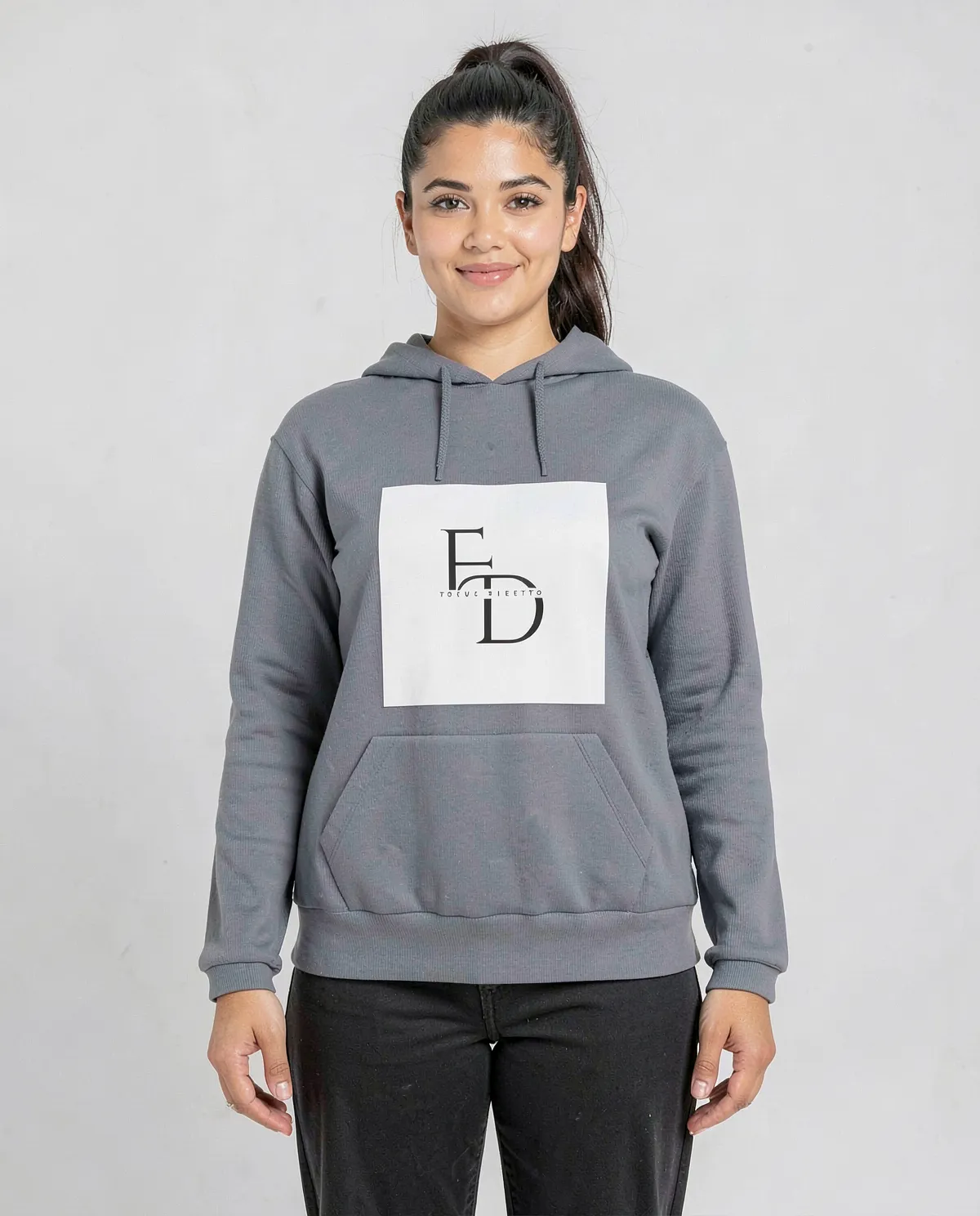 Grigio Unisex 100% Cotone Felpe 0