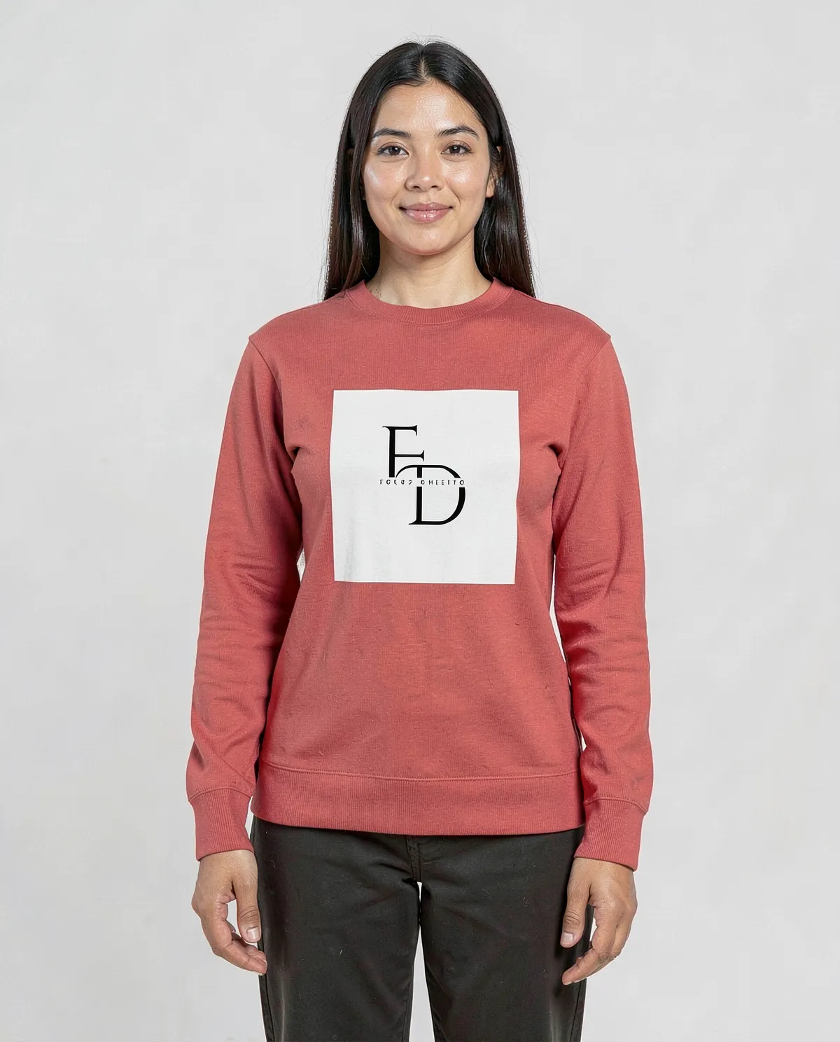 Felpe Premium Brushed in Cotone Organico Rosso 0