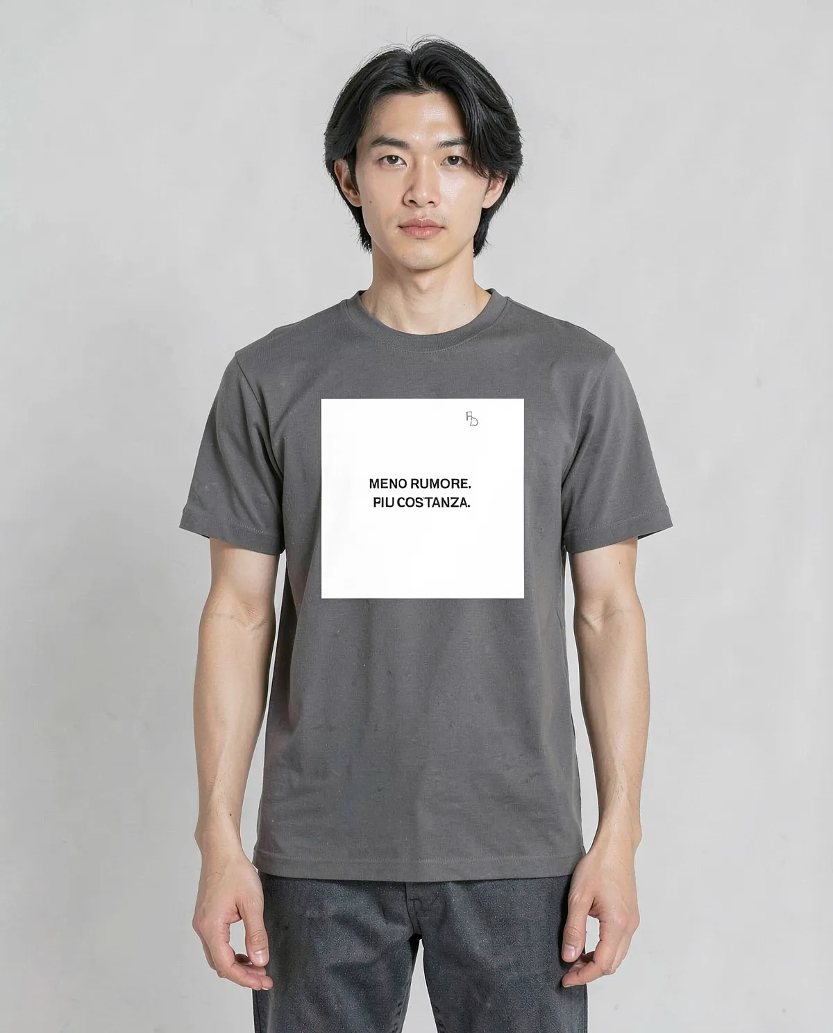 T-Shirt Premium Antracite Eco Comfort Sostenibile 0