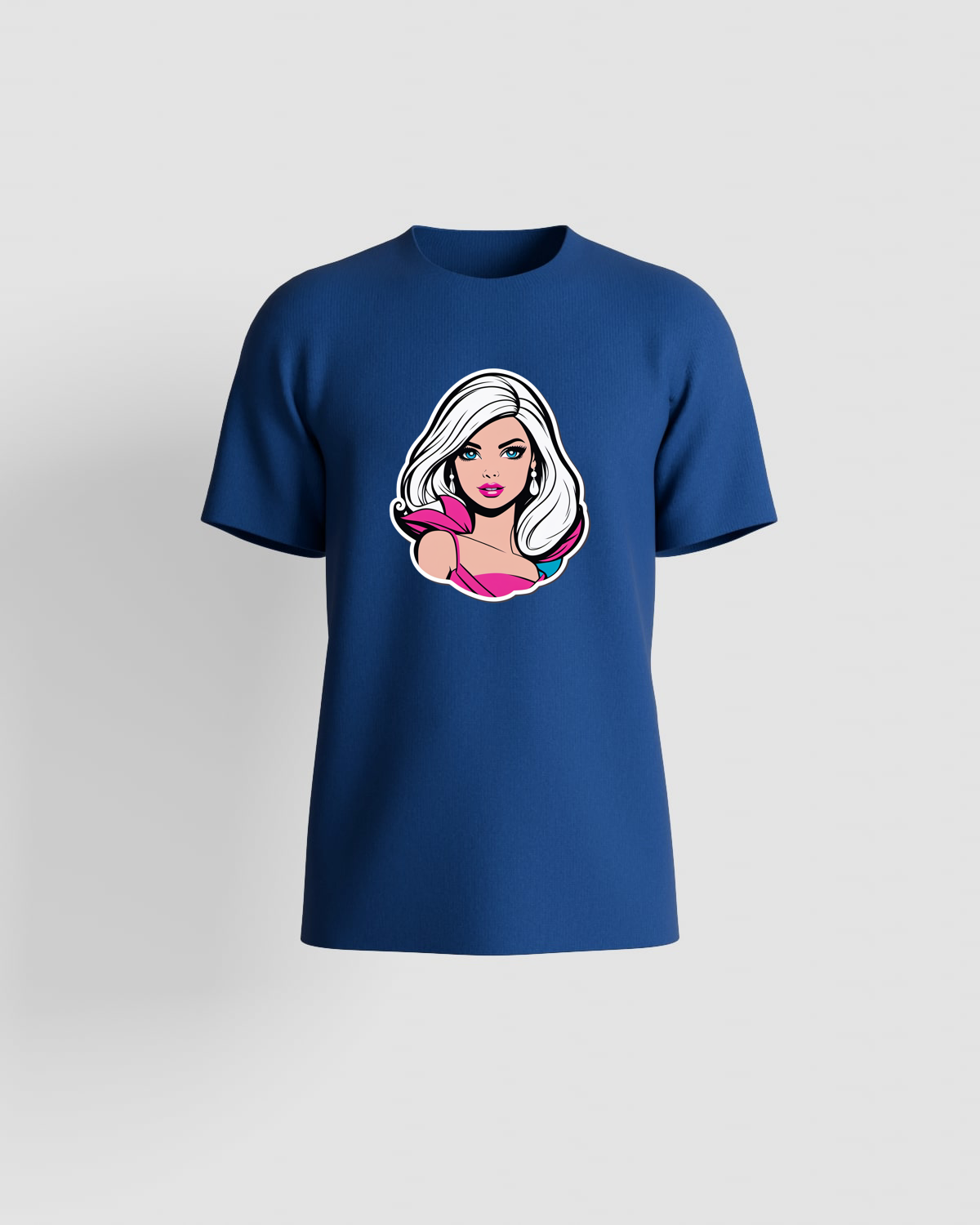 T‑shirt blu – Pronta per stampa personalizzata 59