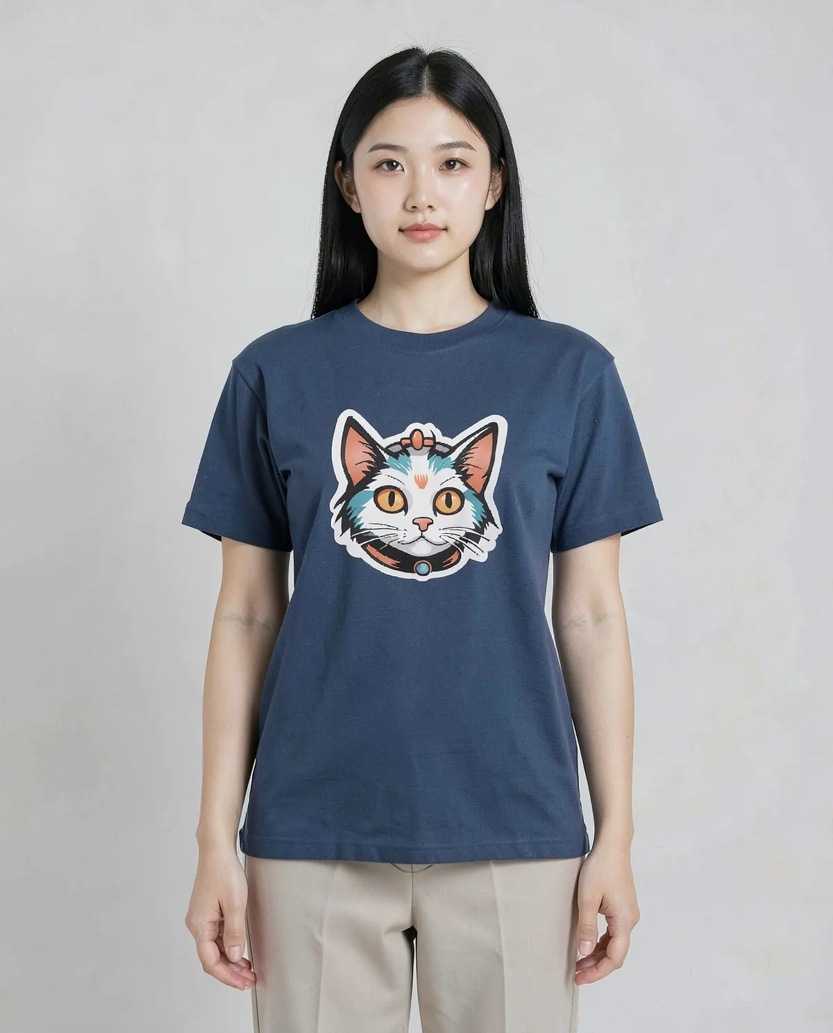 T-Shirt Blu per stampa personalizzata 0