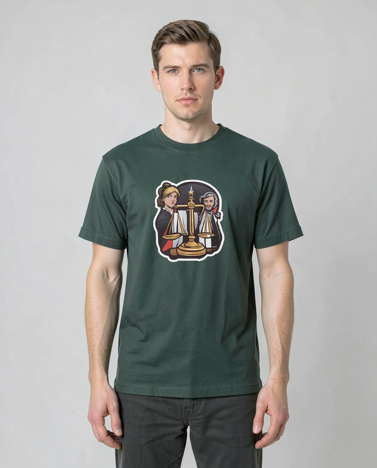 T-Shirt in cotone organico ecologico verde 0