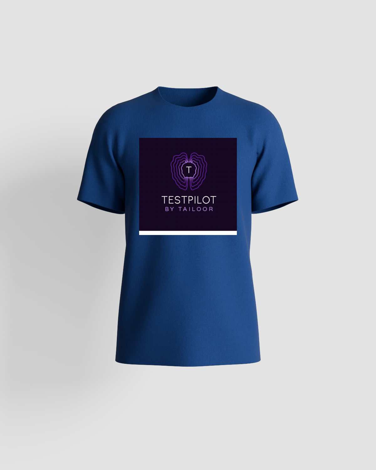 T-shirt blu ecologico con grafica unica 59
