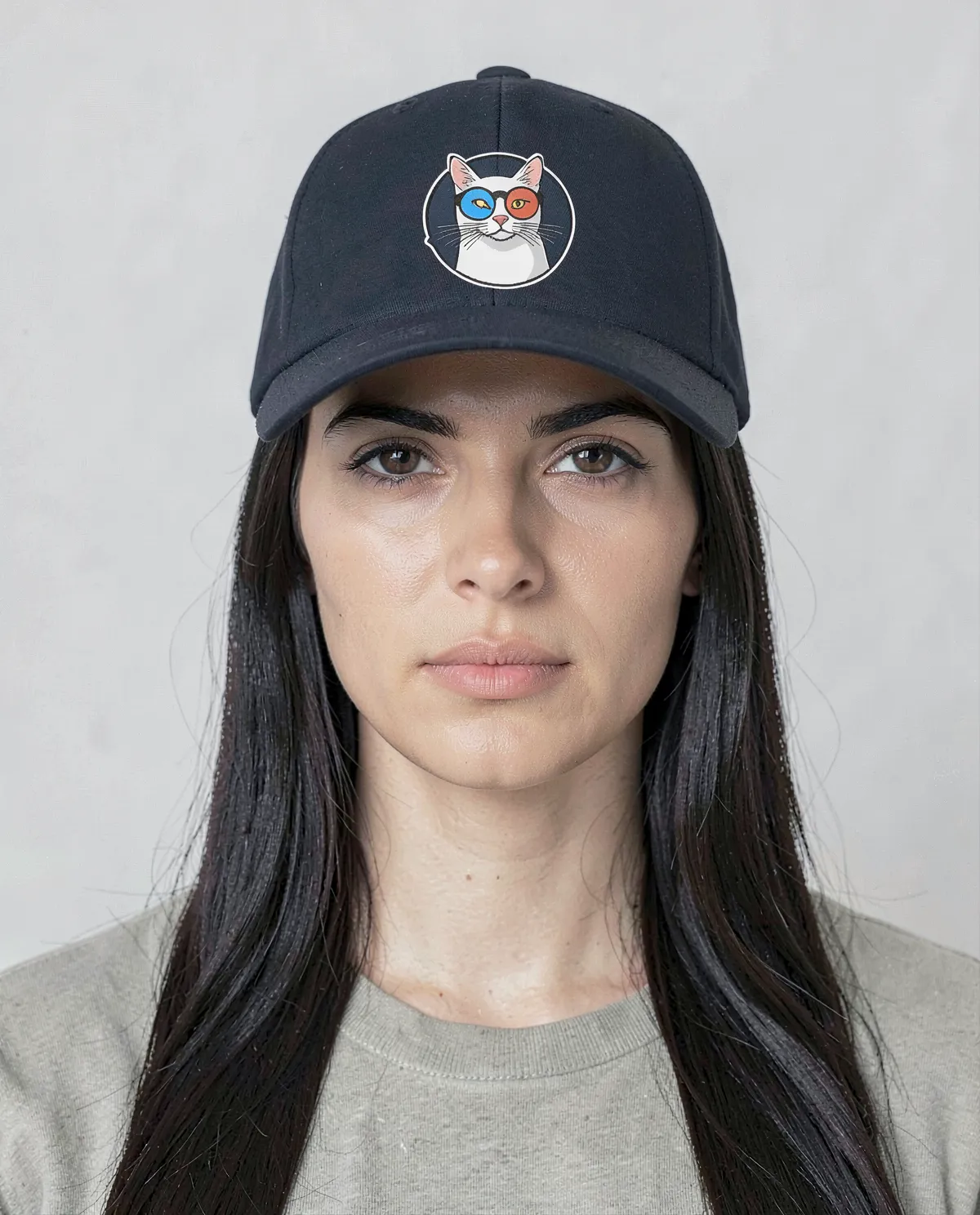 Cappellino Navy con chiusura a velcro regolabile
