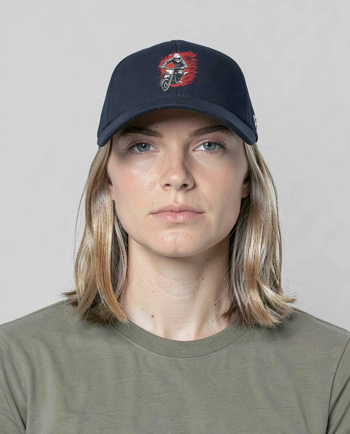 Cappellino Navy con chiusura a velcro regolabile 0