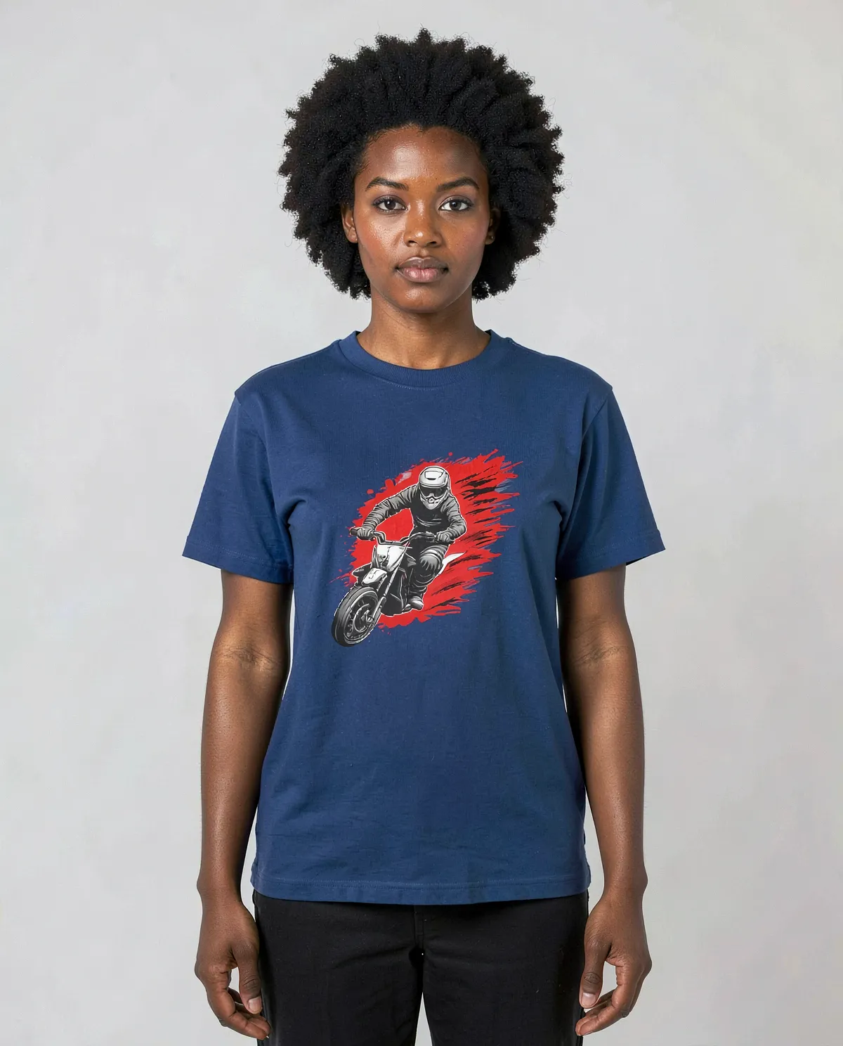 T-shirt personalizzabile 100% Cotone Unisex Blu