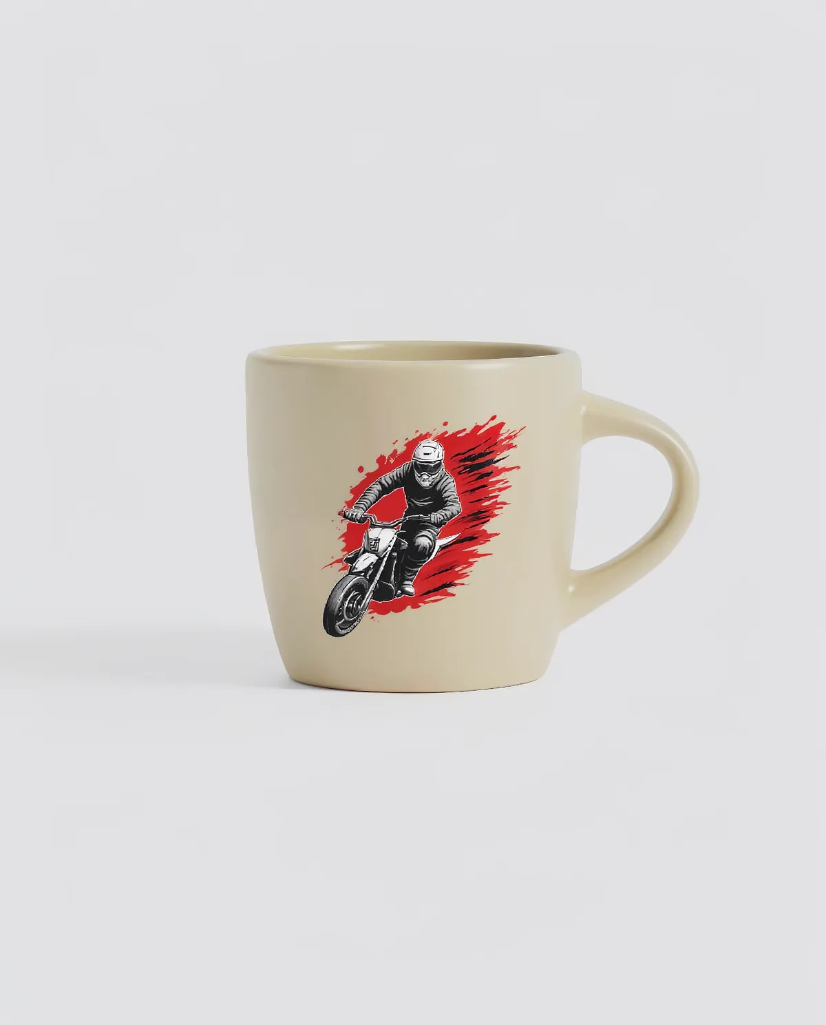 Tazza in ceramica con superficie opaca e interno lucido 0
