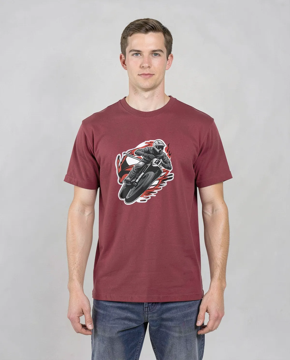 T-Shirt rossa – Design grafico unico 0