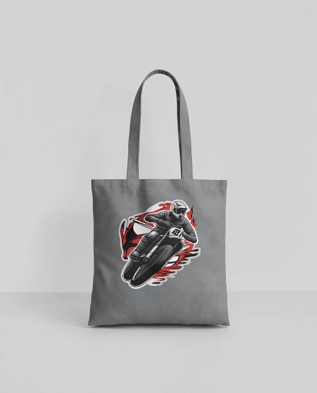 Cotone resistente Tote Bag con superficie di stampa liscia 0
