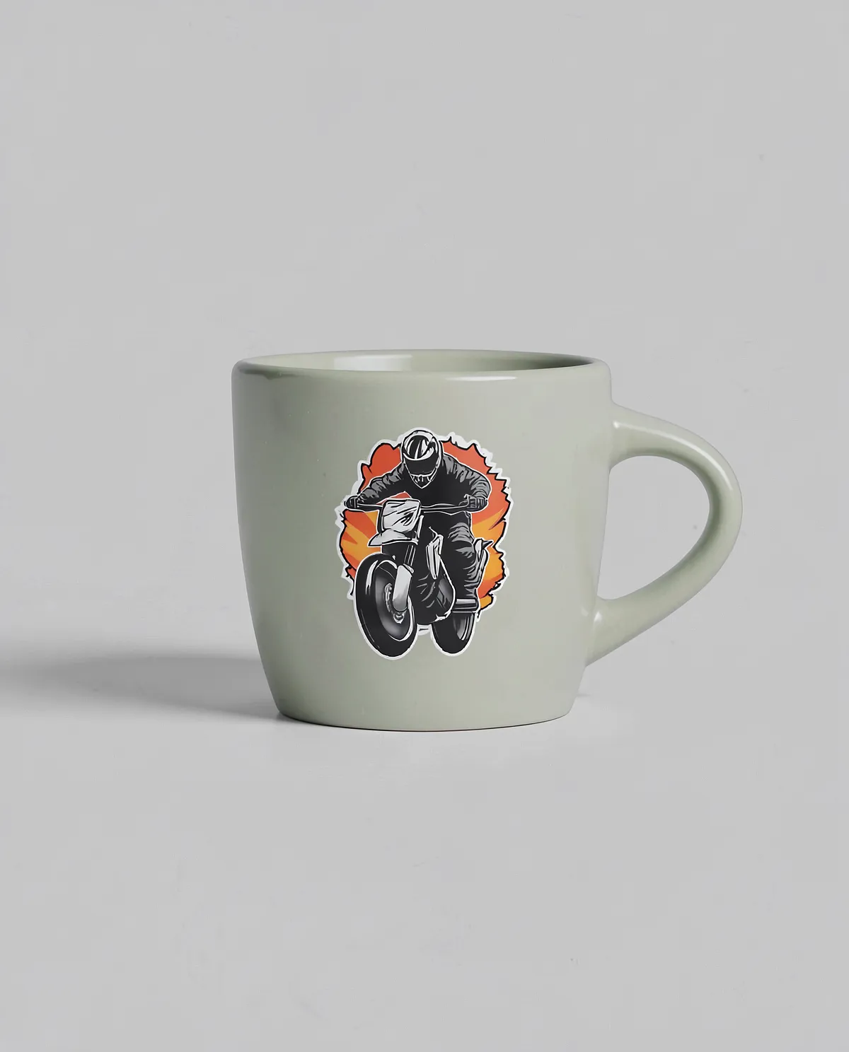 Tazza con esterno nero opaco e interno lucido
