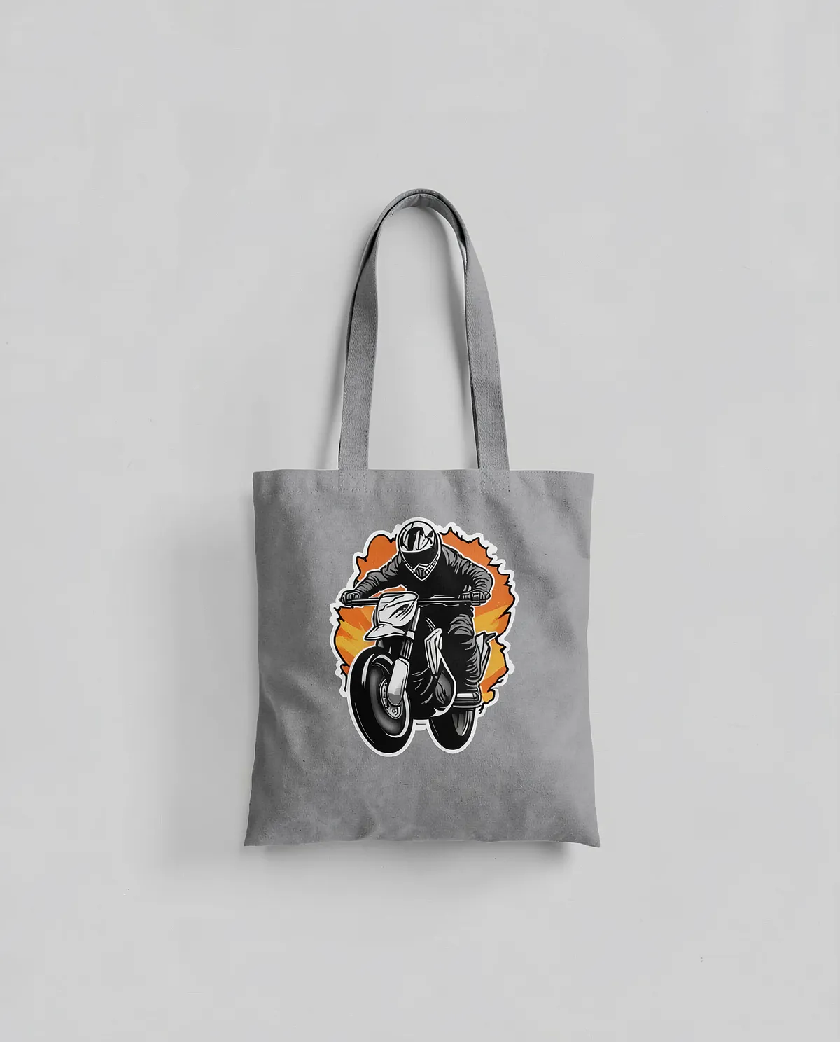 Tote Bag di cotone personalizzabile con manici lunghi 0