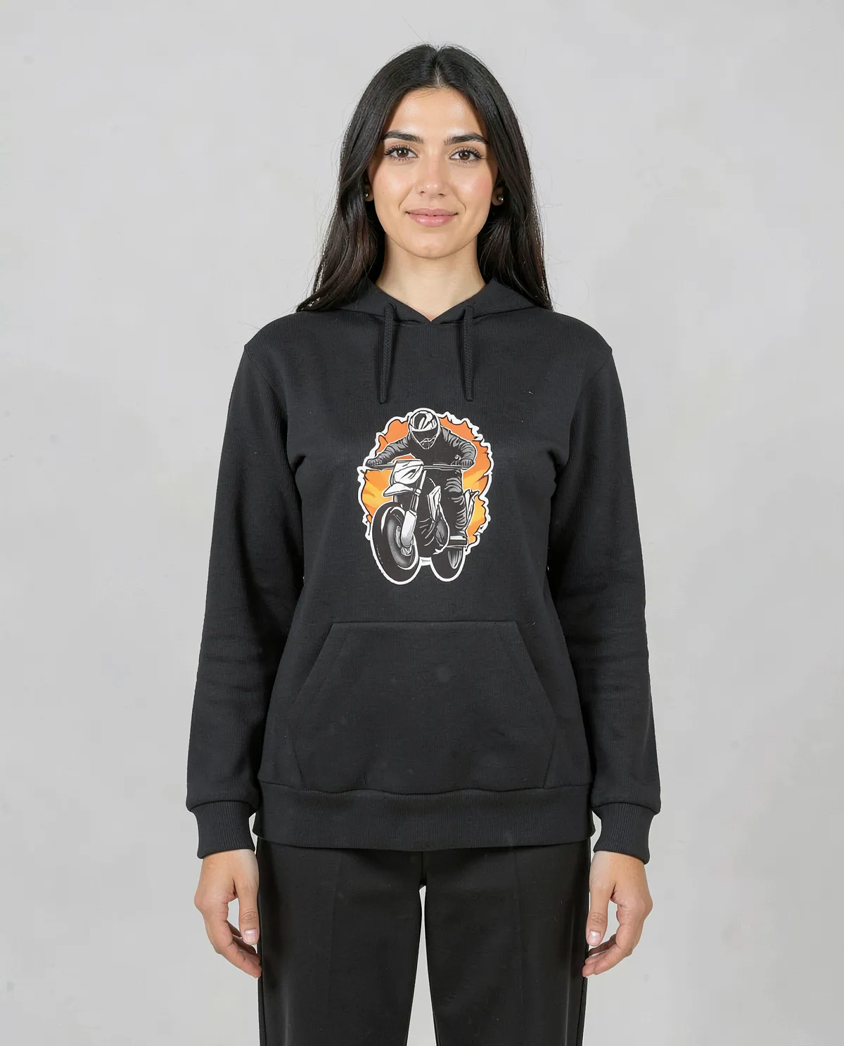 Felpa Unisex Nera – Comfort in cotone premium