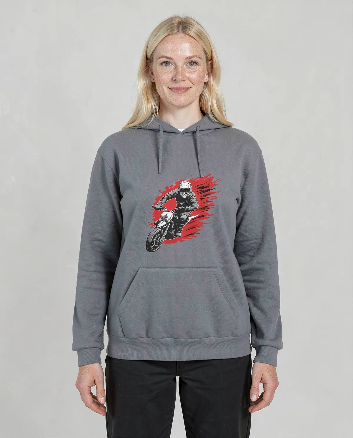 Felpe Grigio – 100% Cotone, Pronta per stampa 0