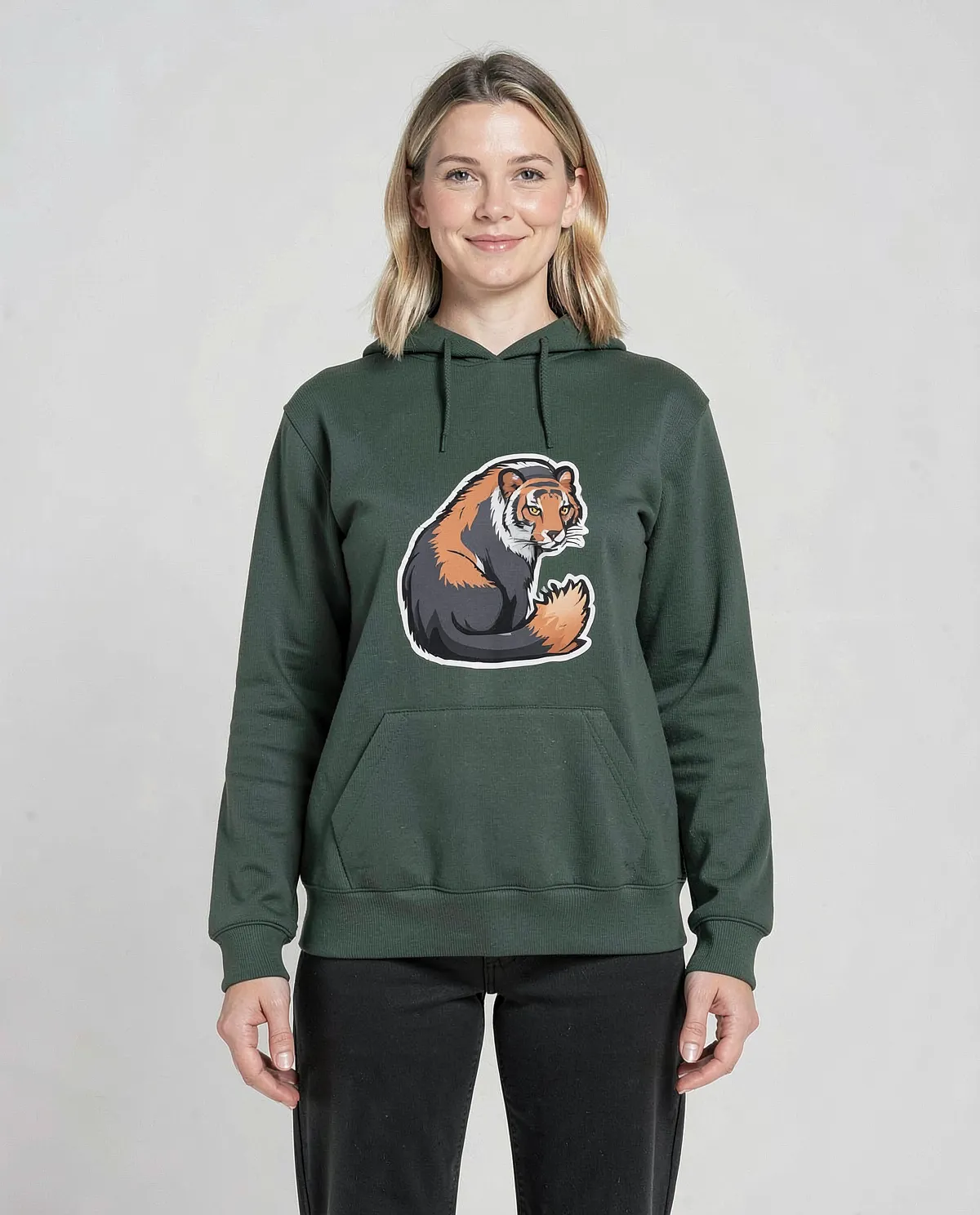 Felpe Unisex Verde Sostenibile
