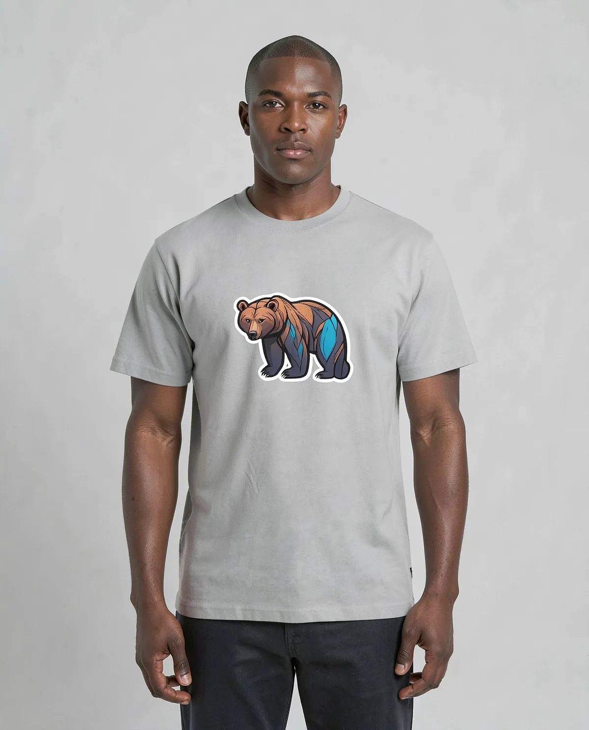 T-Shirt grigio, vestibilità moderna eco‑sostenibile 59