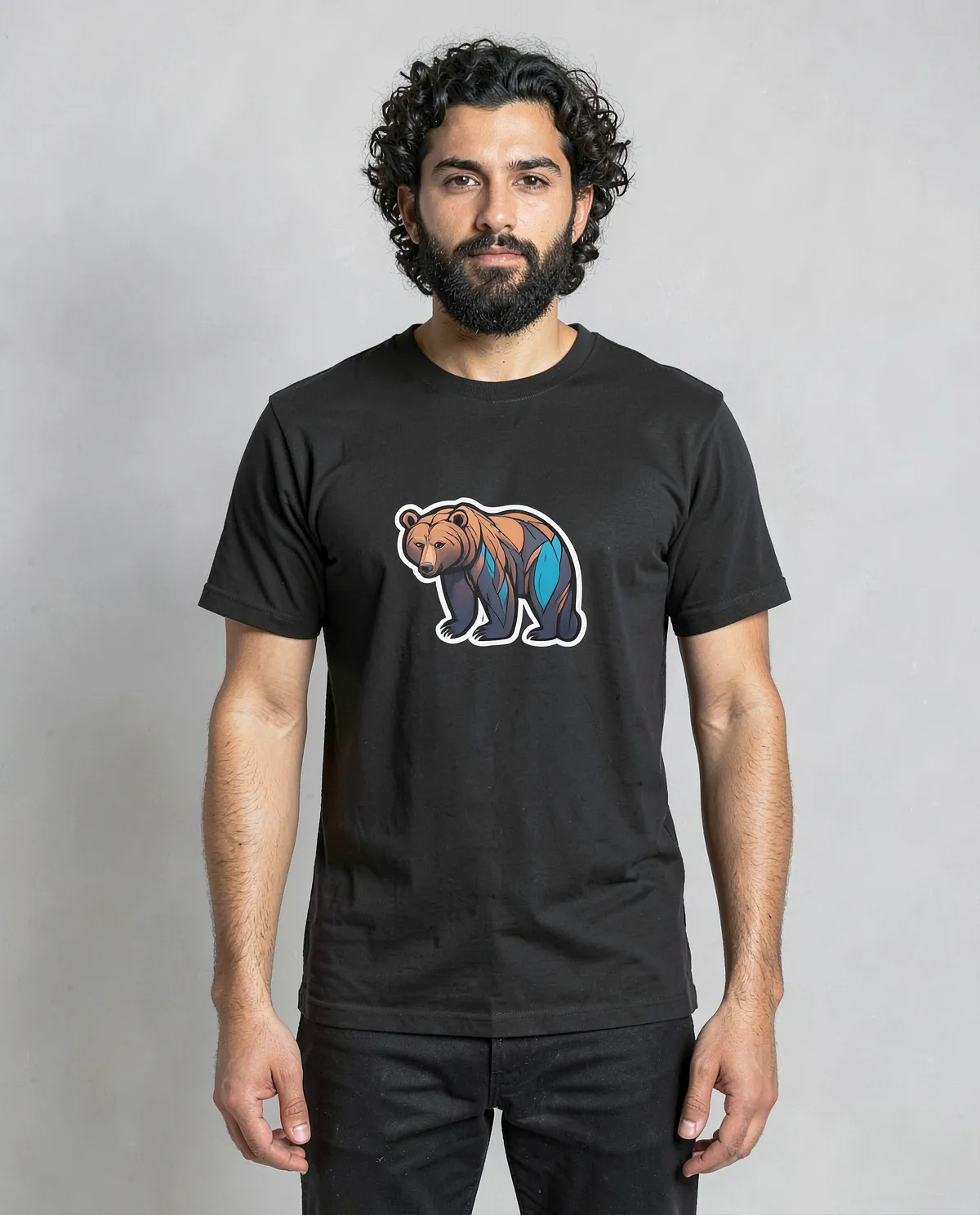 T-shirt nera – Taglio moderno e elegante 0