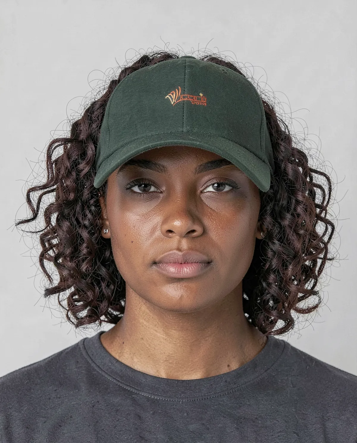 Cappellino Verde a 5 Pannelli in Cotone con Chiusura a Velcro 0