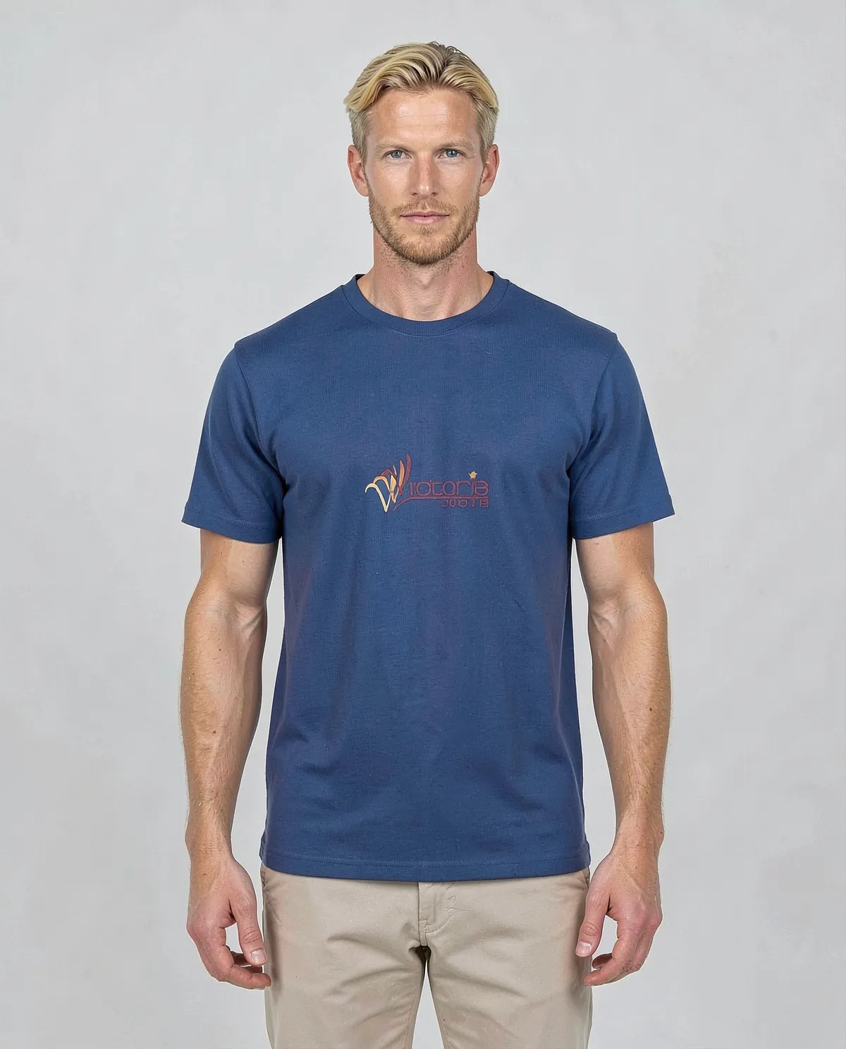 Maglietta blu – Cotone organico eco‑sostenibile 0